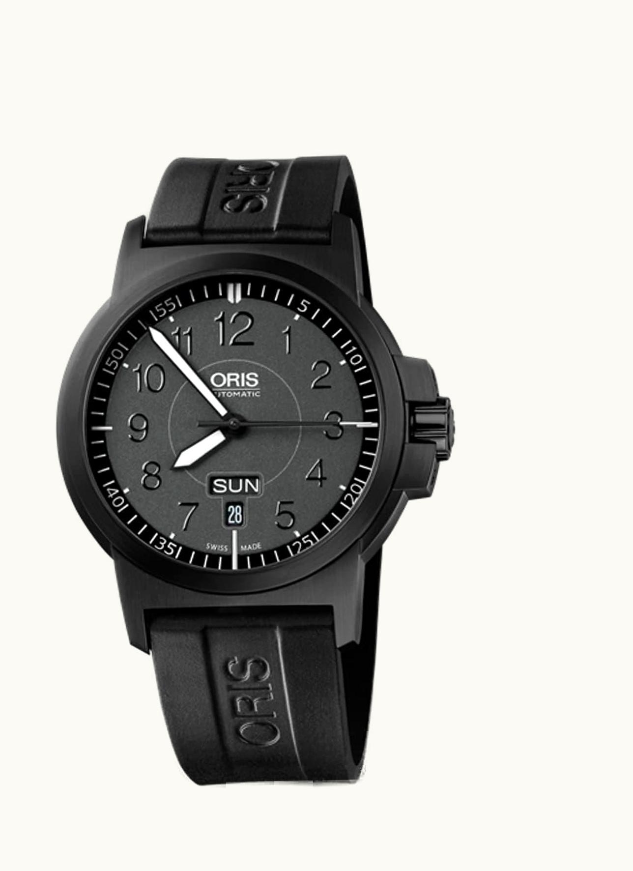 Oris BC3 Advanced Day Date DLC / Black / Rubber