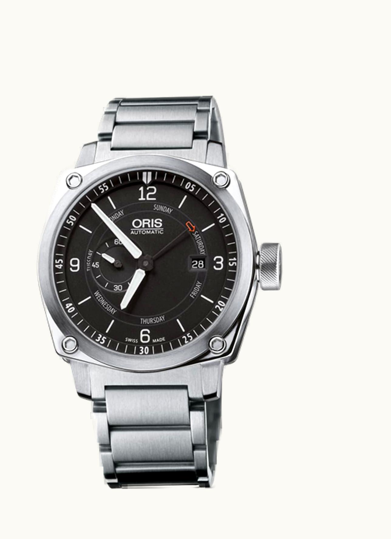 Oris BC4 Small Second Pointer Day Stainless Steel / Black