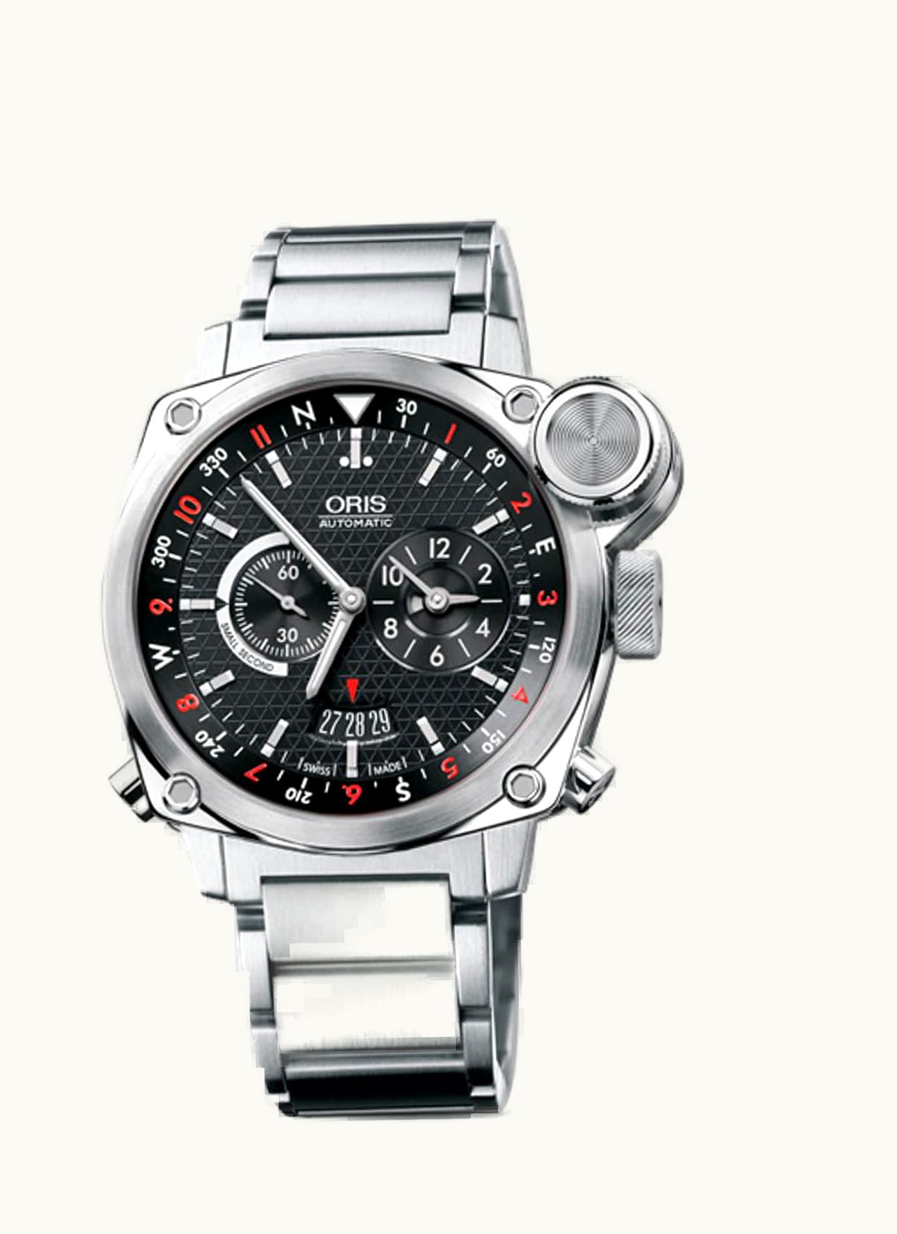 Oris BC4 Flight Timer Stainless Steel / Black / Bracelet