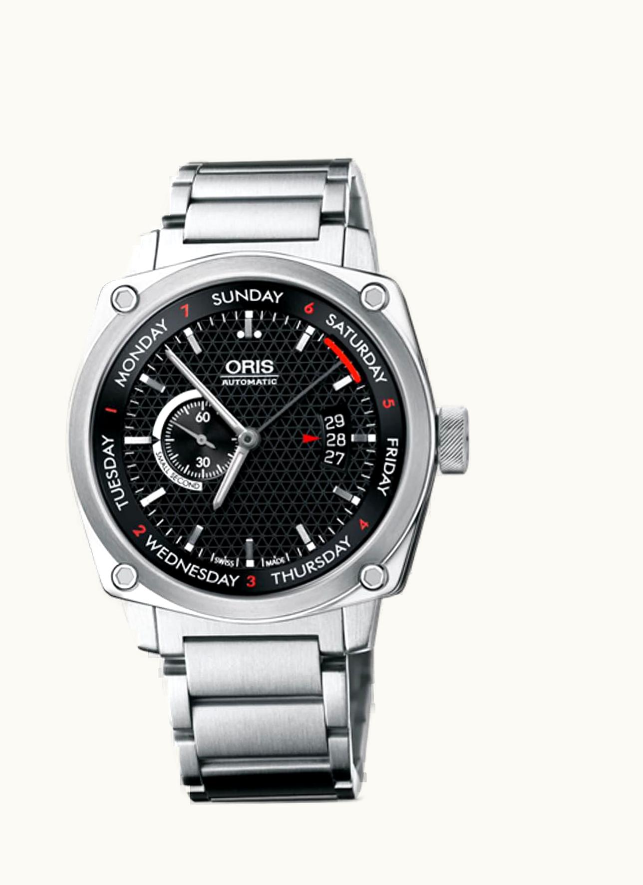 Oris BC4 Small Second Pointer Day Stainless Steel / Black / Bracelet