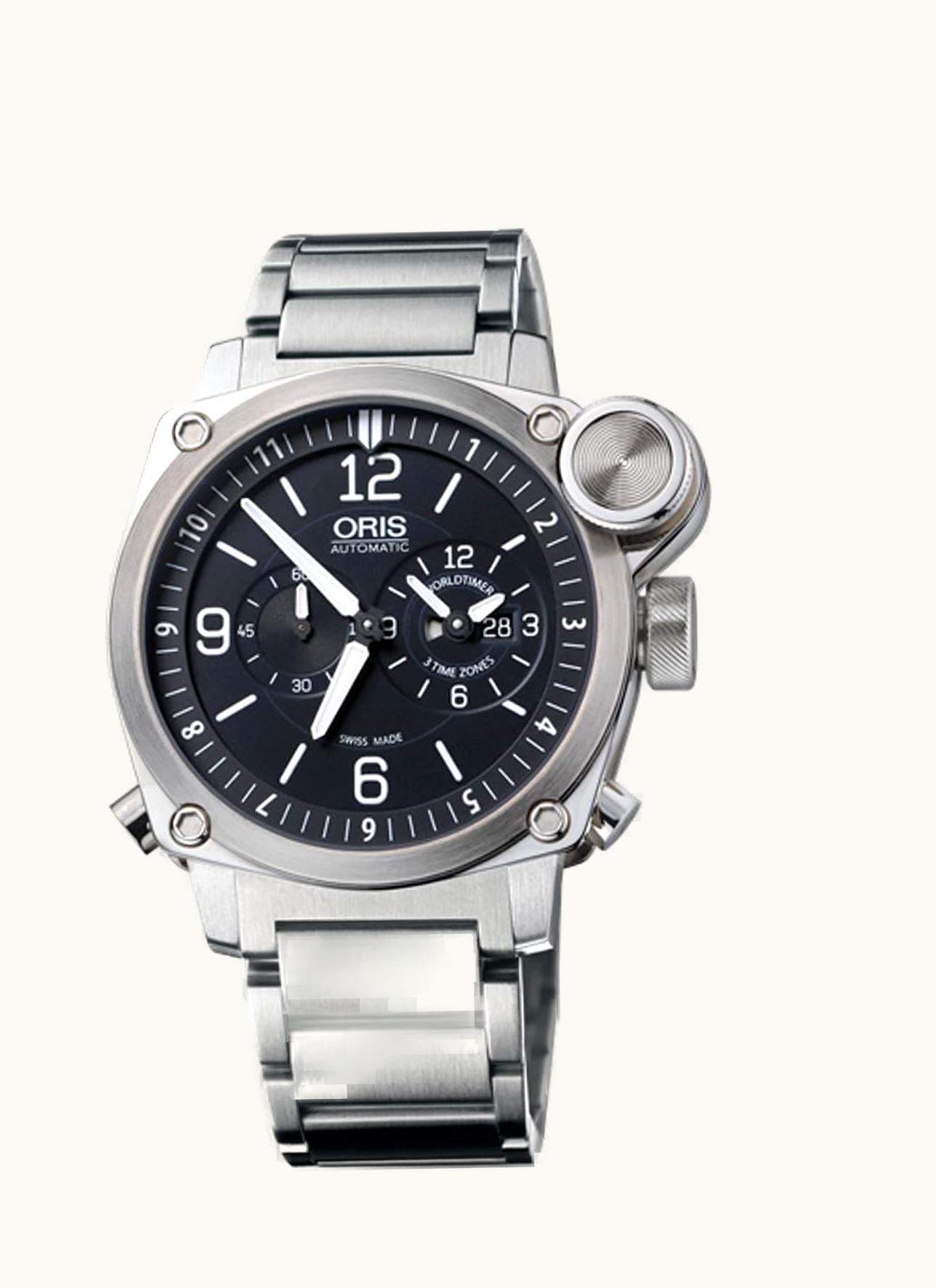 Oris BC4 Flight Timer Stainless Steel / Black / Bracelet