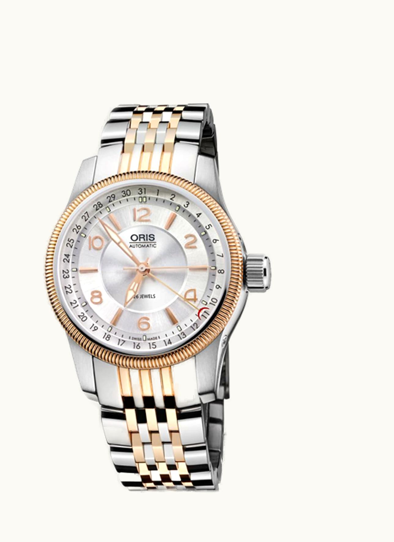 Oris Big Crown Pointer Date 40 Stainless Steel - Rose Gold / Silver