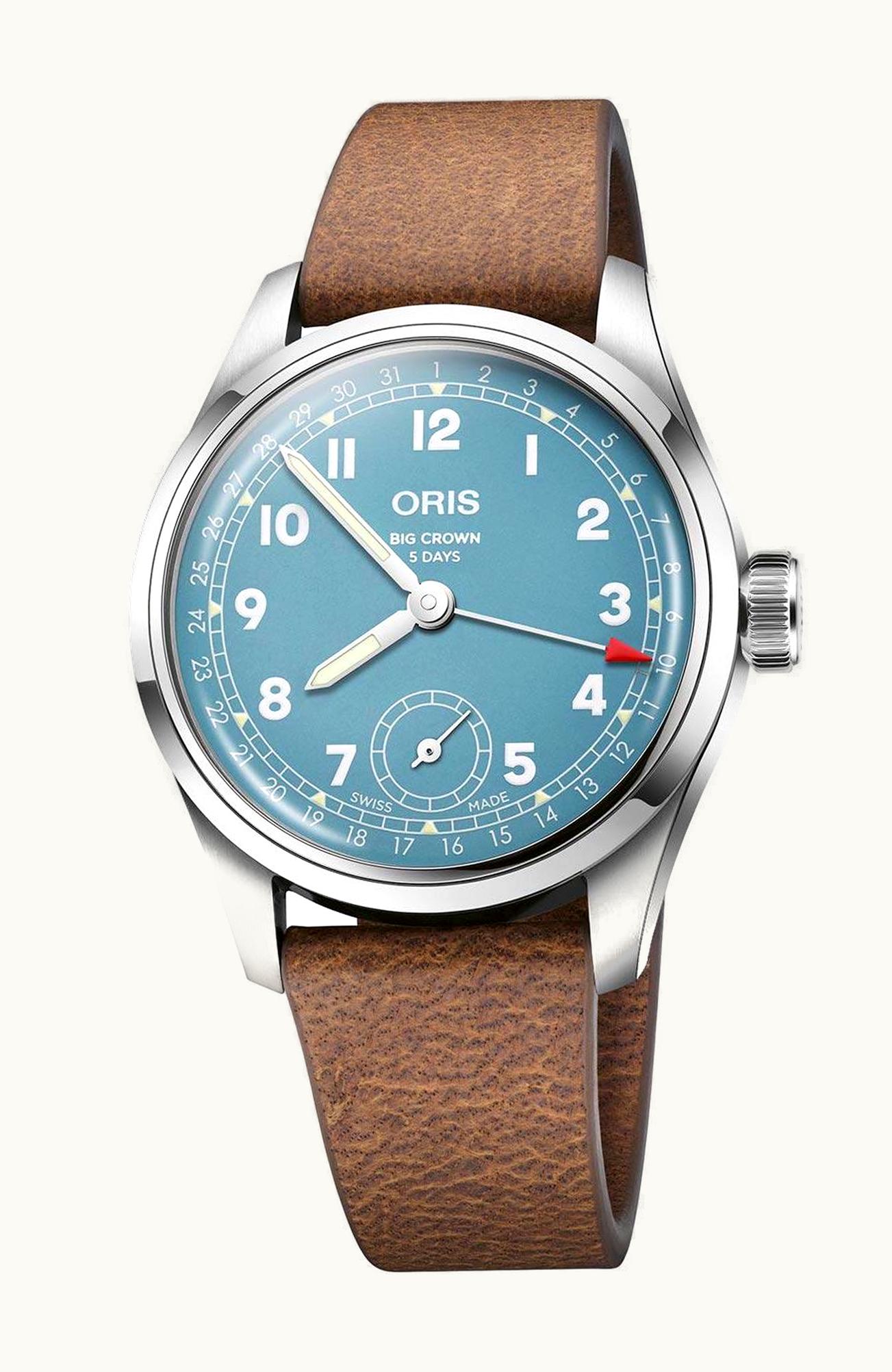 Oris Big Crown Pointer Date 38 Calibre 743 Stainless Steel / Blue