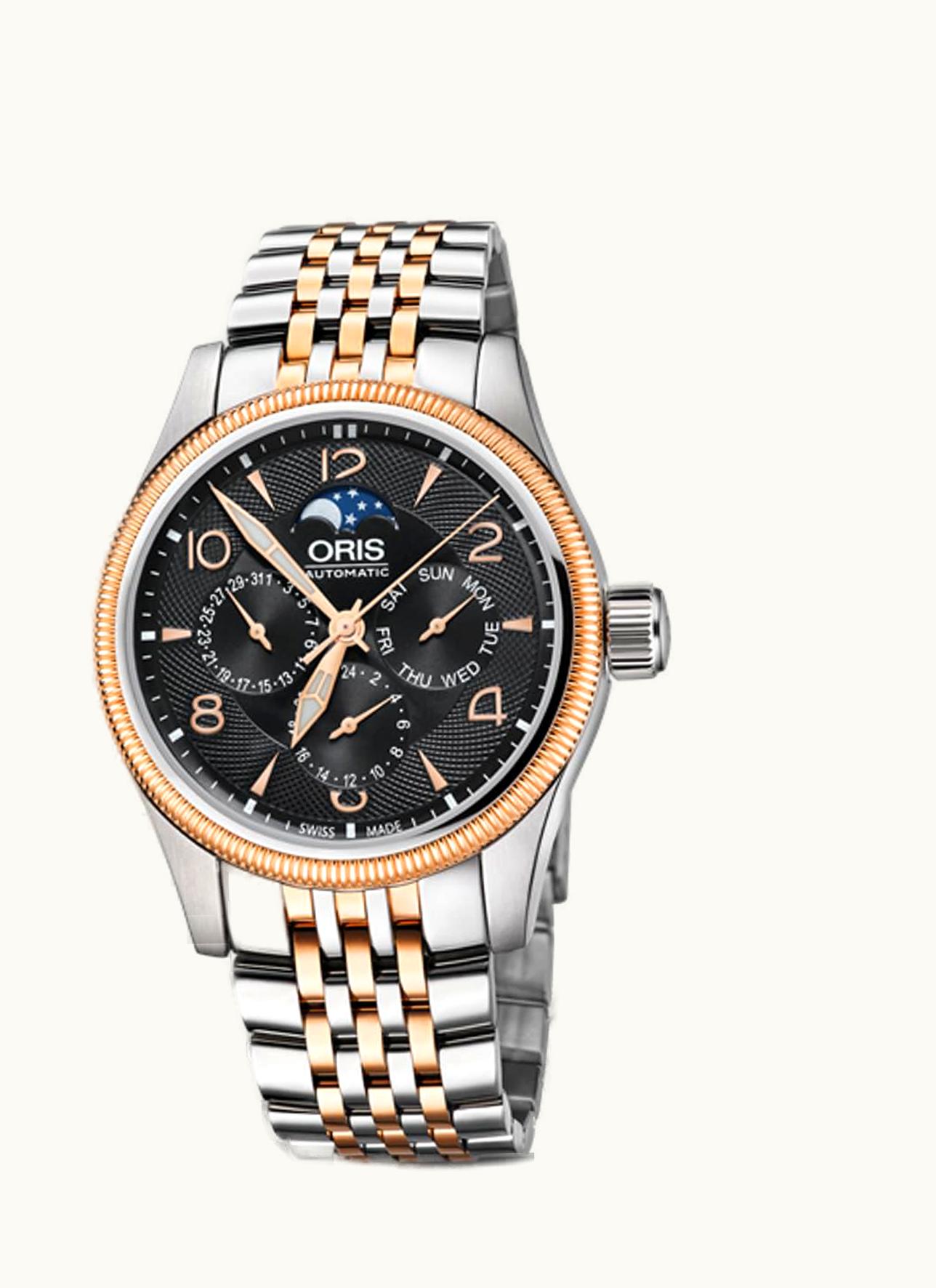 Oris Big Crown Complication Stainless Steel - Rose Gold / Black