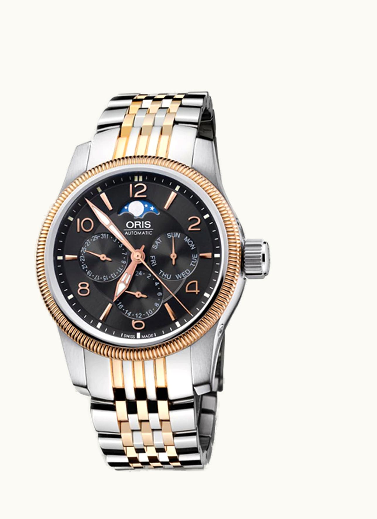 Oris Big Crown Complication Stainless Steel - Rose Gold / Black / Bracelet