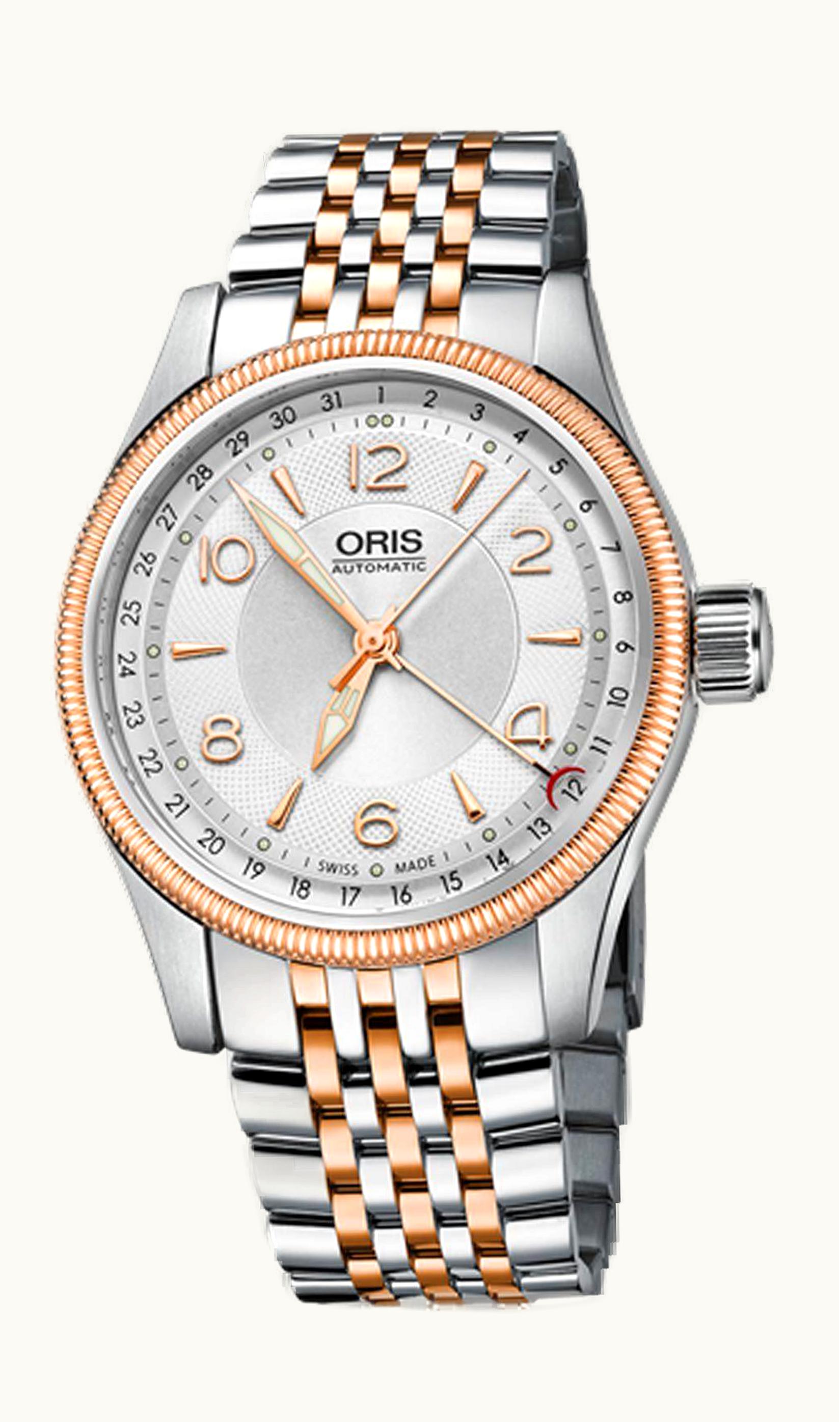 Oris Big Crown Pointer Date 40 Stainless Steel - Rose Gold / Silver