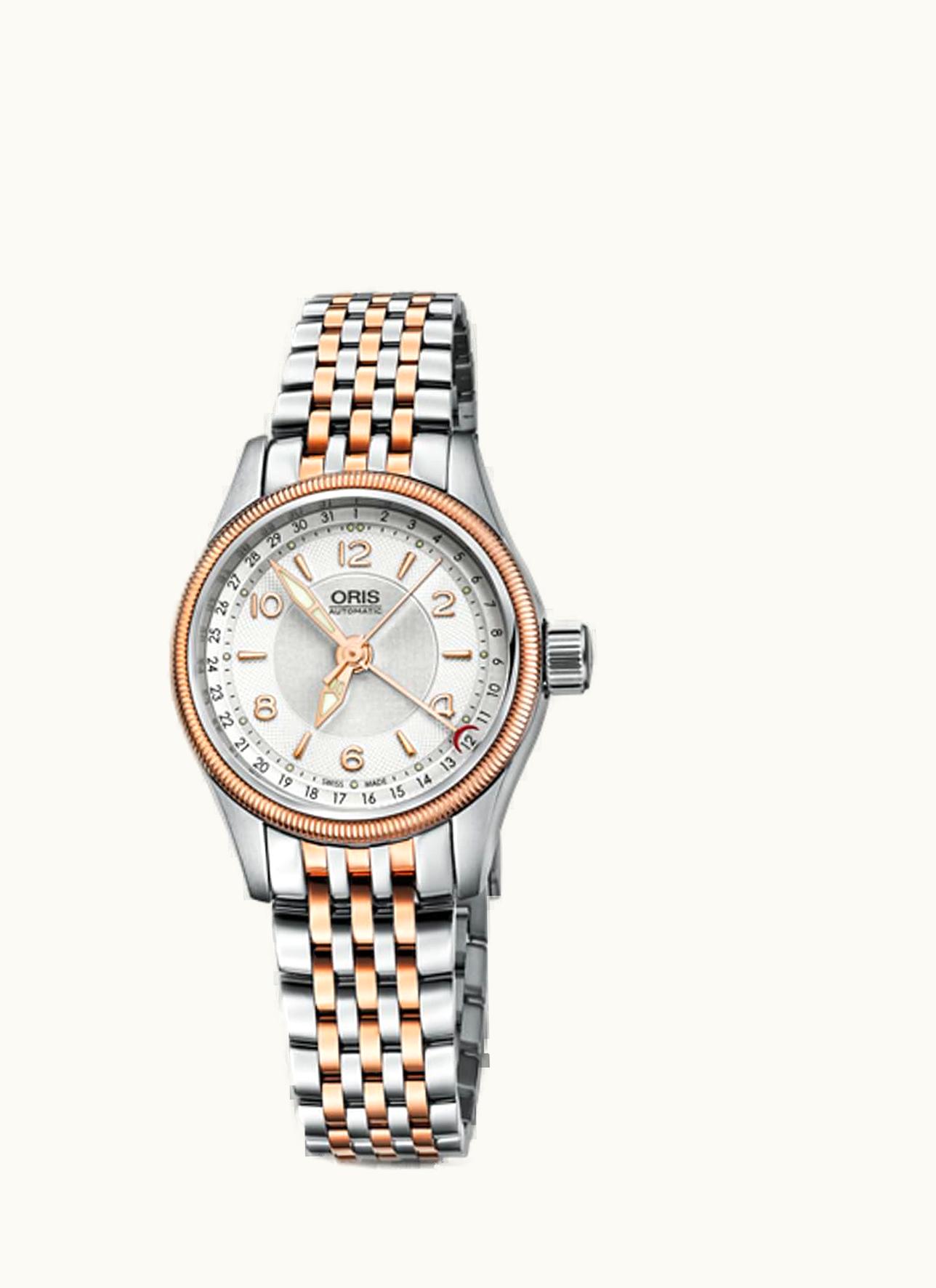 Oris Big Crown Pointer Date 29 Stainless Steel - Rose Gold / Silver/ Bracelet