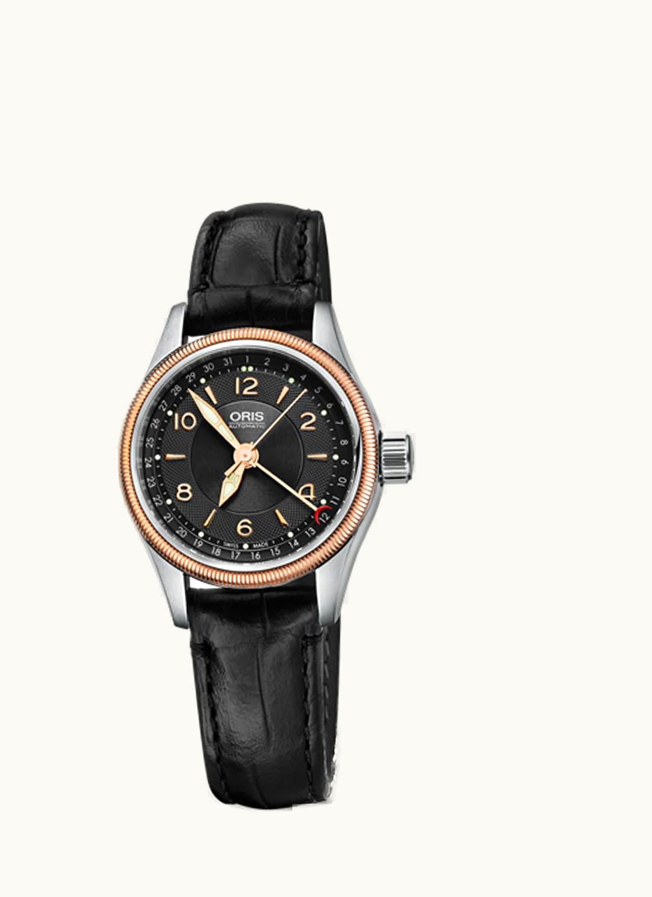 Oris Big Crown Pointer Date 29 Stainless Steel - Rose Gold / Black
