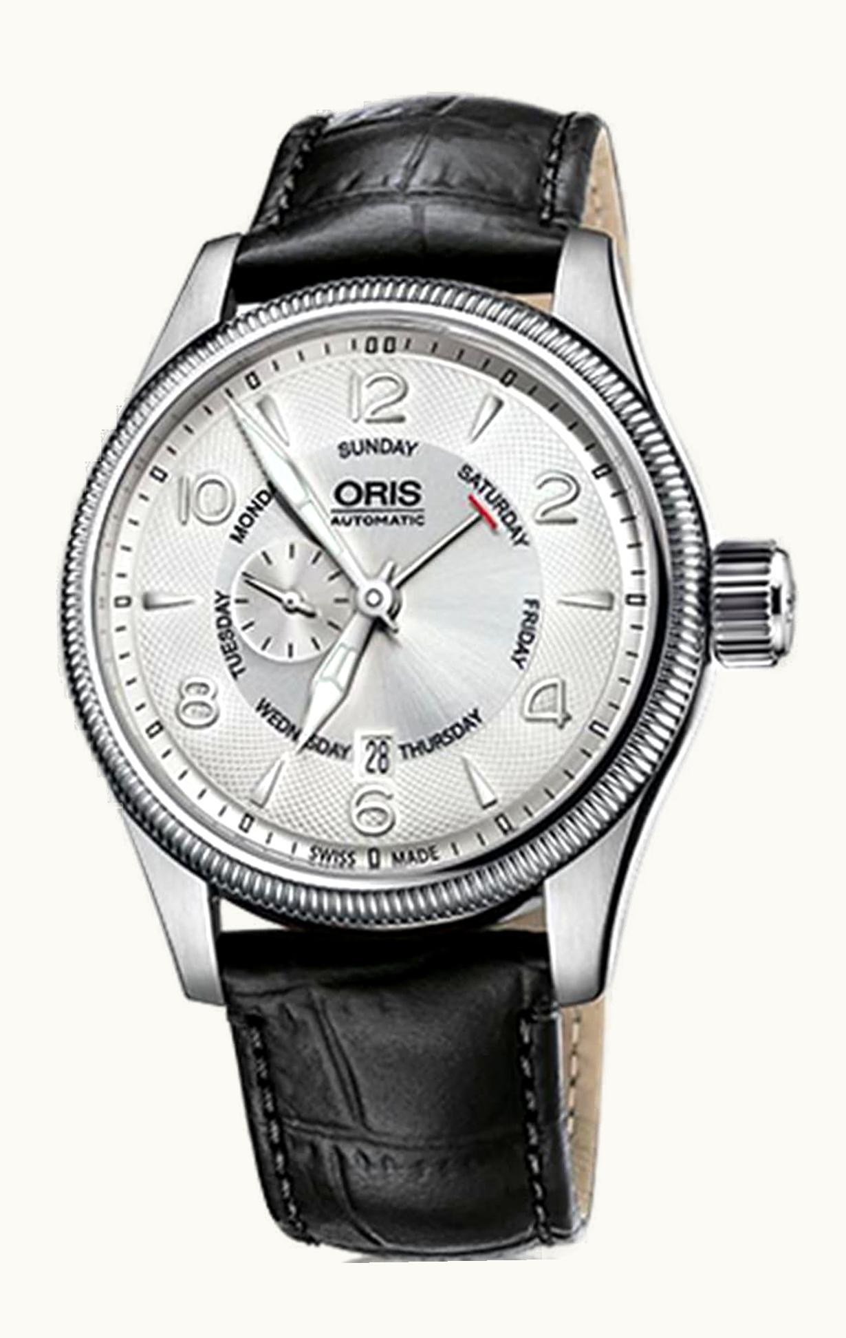 Oris Big Crown Small Second Pointer Day Stainless Steel / Silver