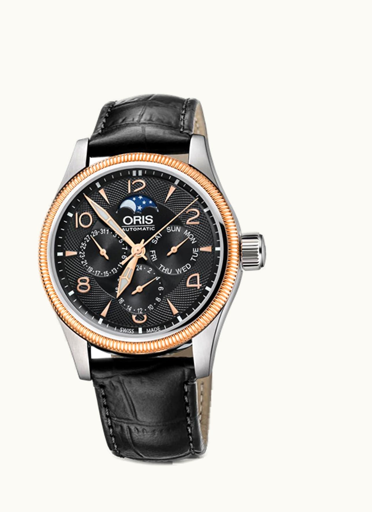 Oris Big Crown Complication Stainless Steel - Rose Gold / Black