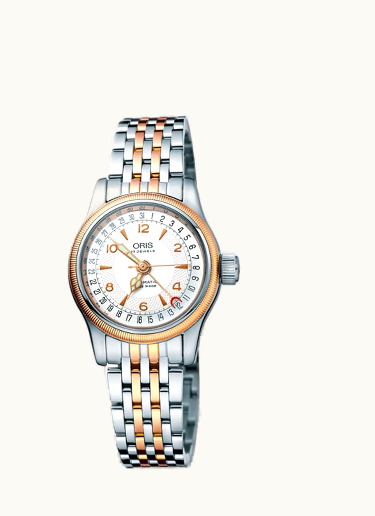 Oris Big Crown Pointer Date 28.5 Stainless Steel - Rose Gold / Silver / Bracelet