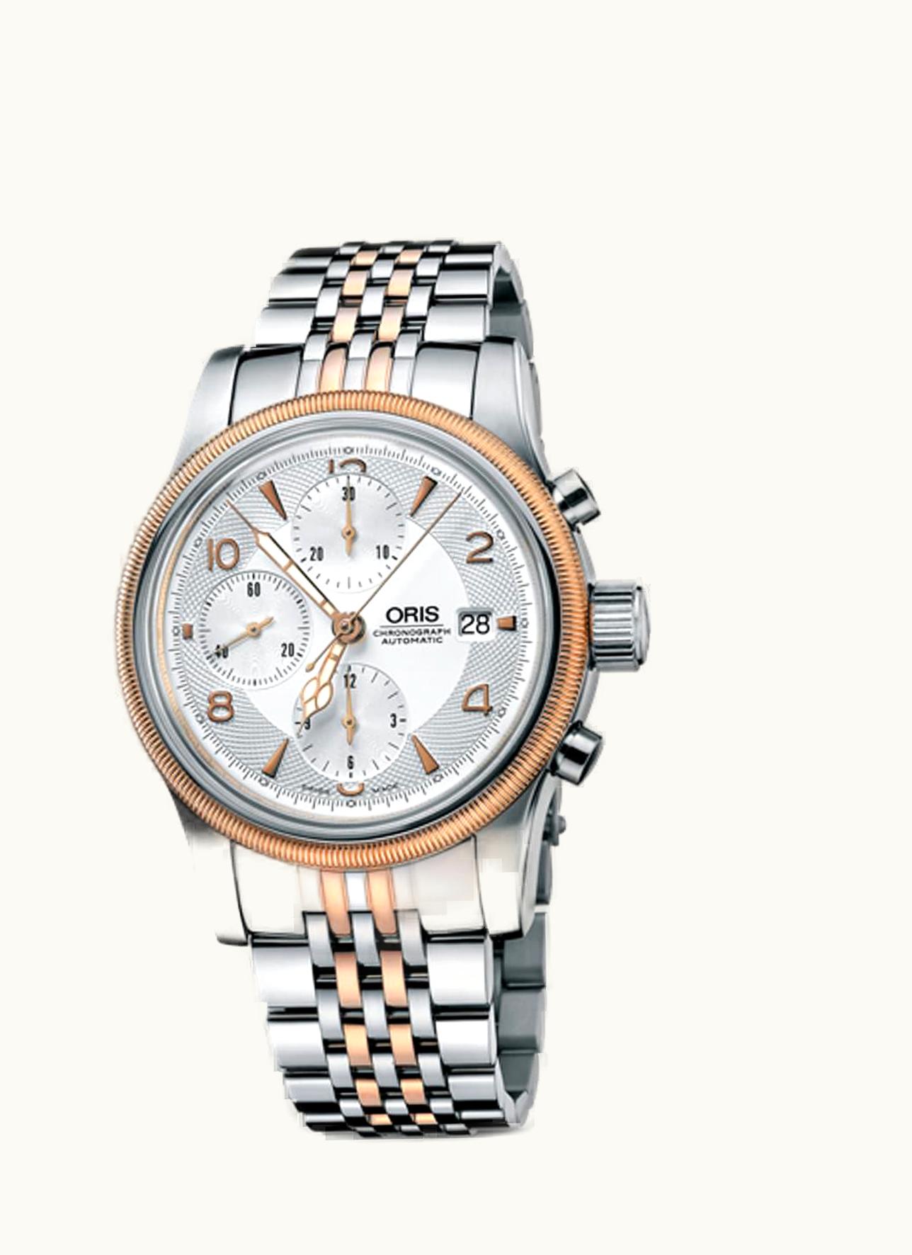 Oris Big Crown Chronograph Stainless Steel - Rose Gold / Silver / Bracelet
