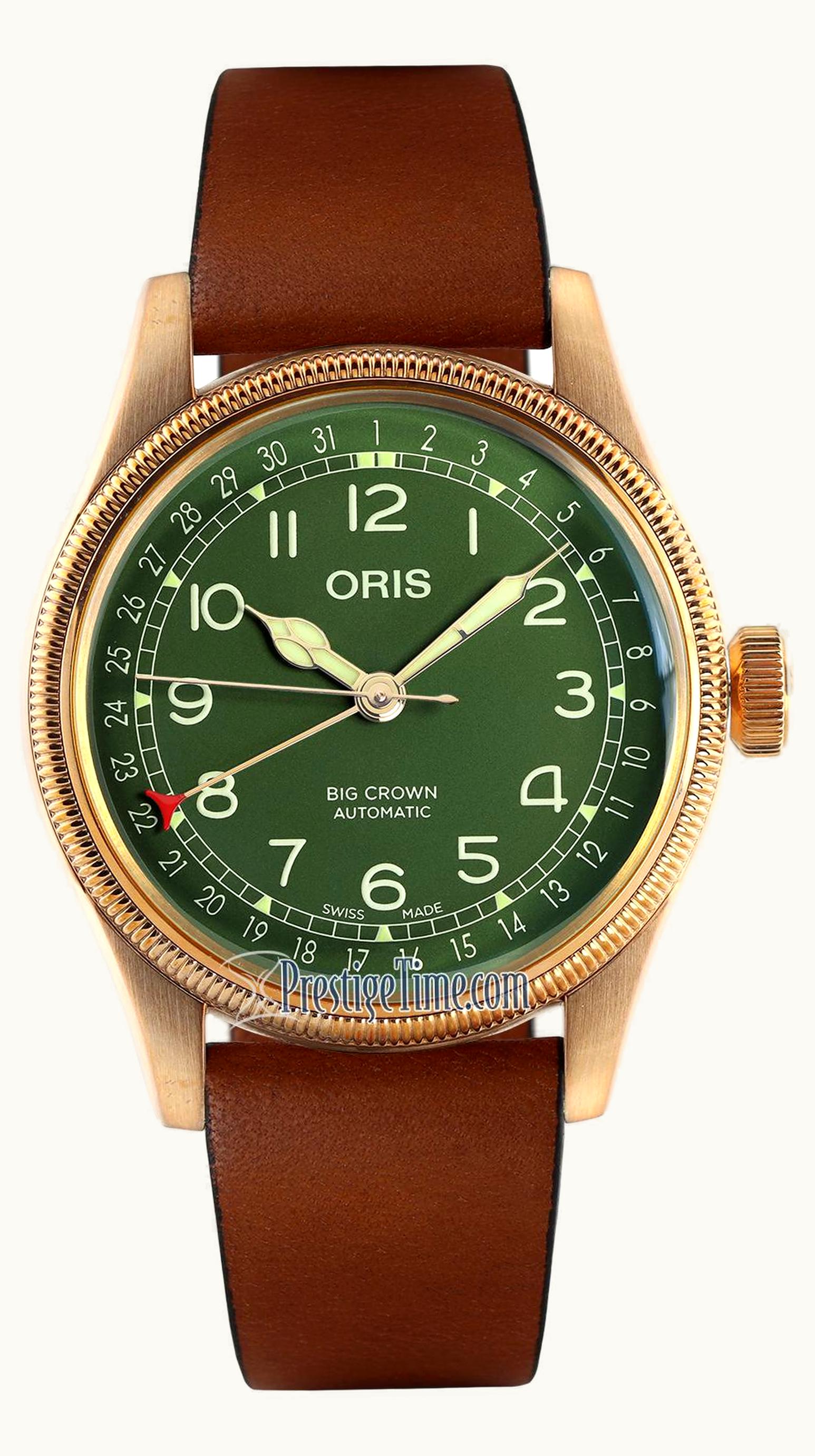 Oris Big Crown Original Pointer Date 40 Bronze / Green / 80th Anniversary