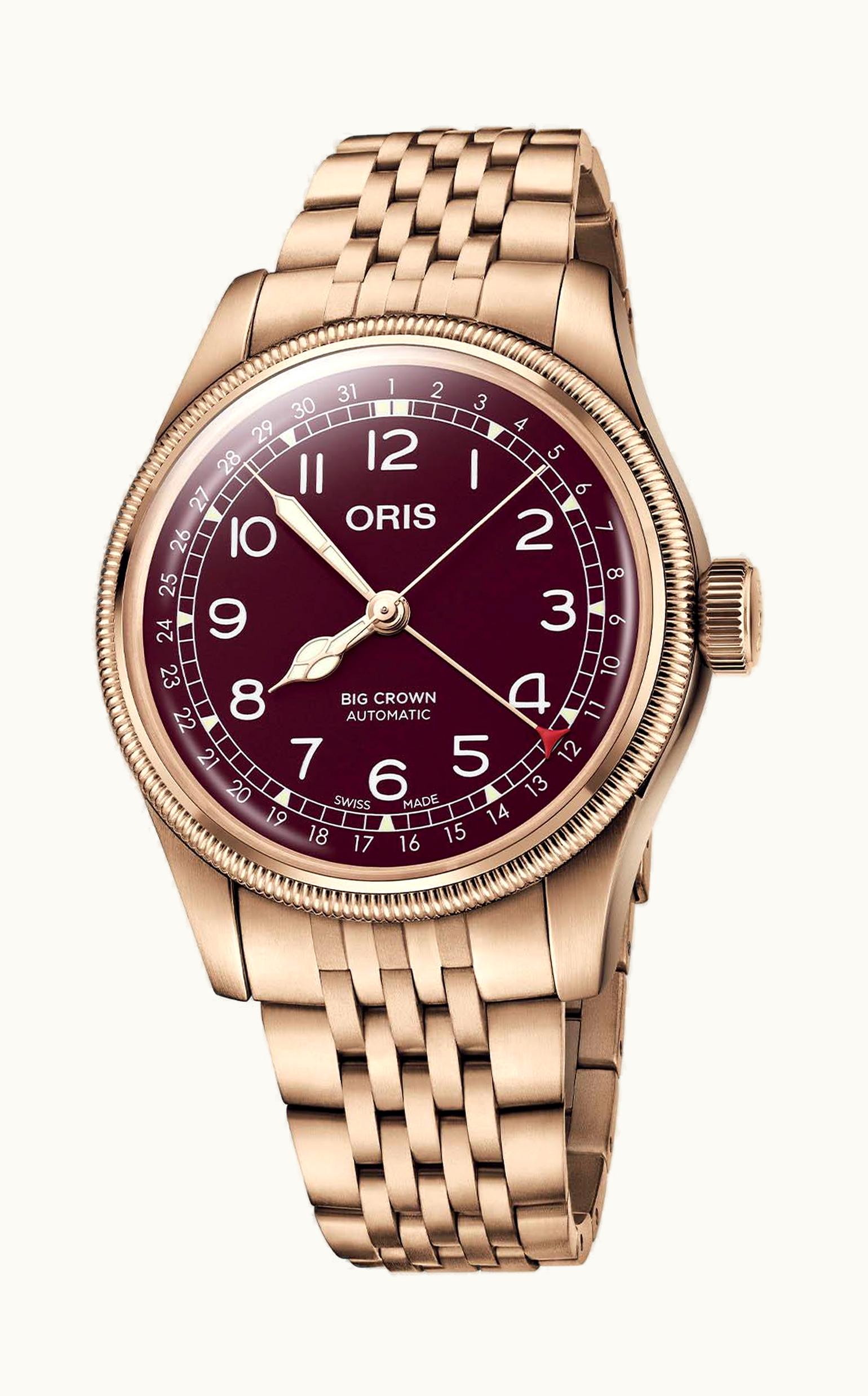 Oris Big Crown Original Pointer Date 40 Bronze / Red / Bracelet