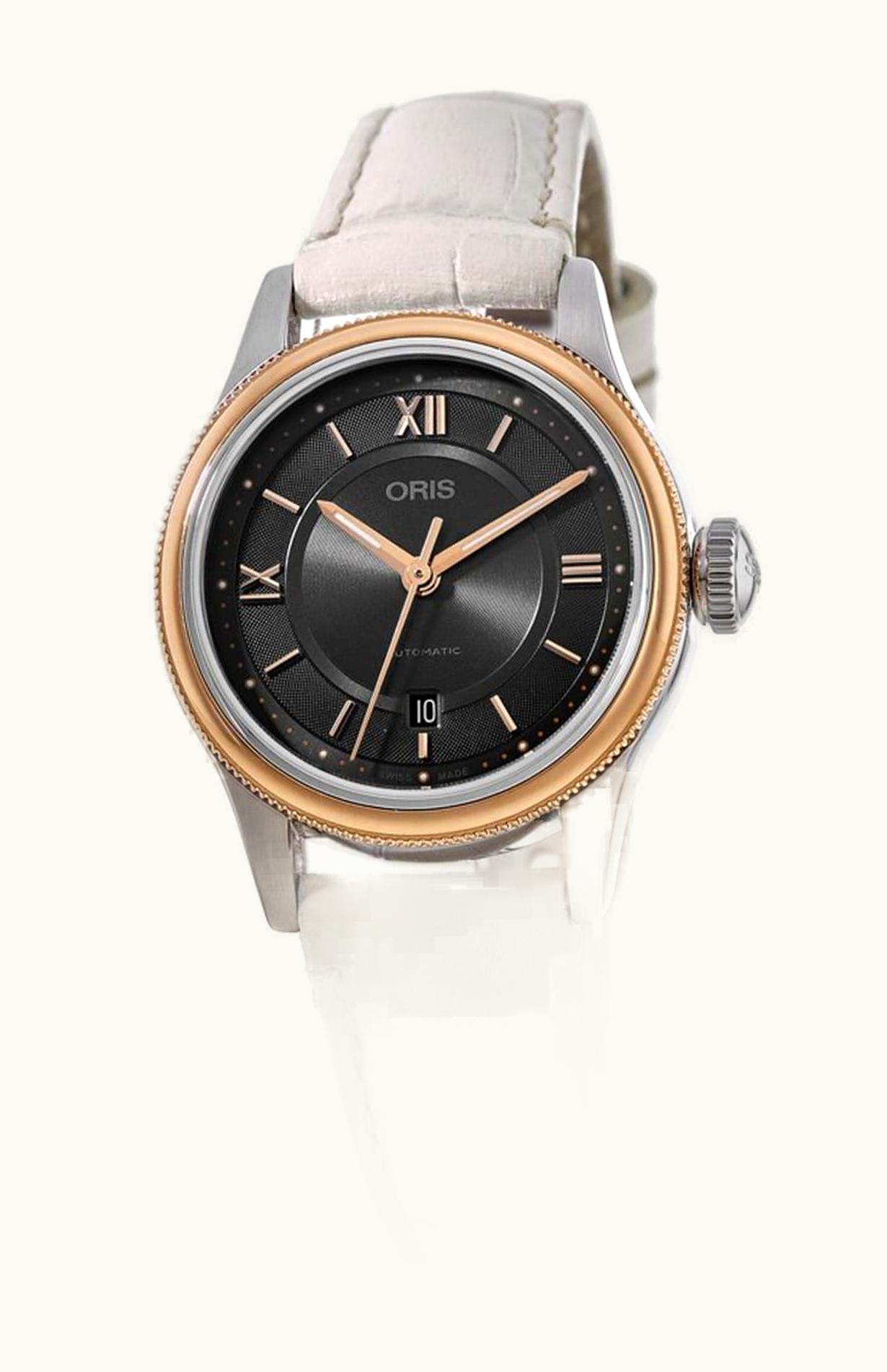 Oris Classic Date Lady 28.5 Rose Gold / Silver