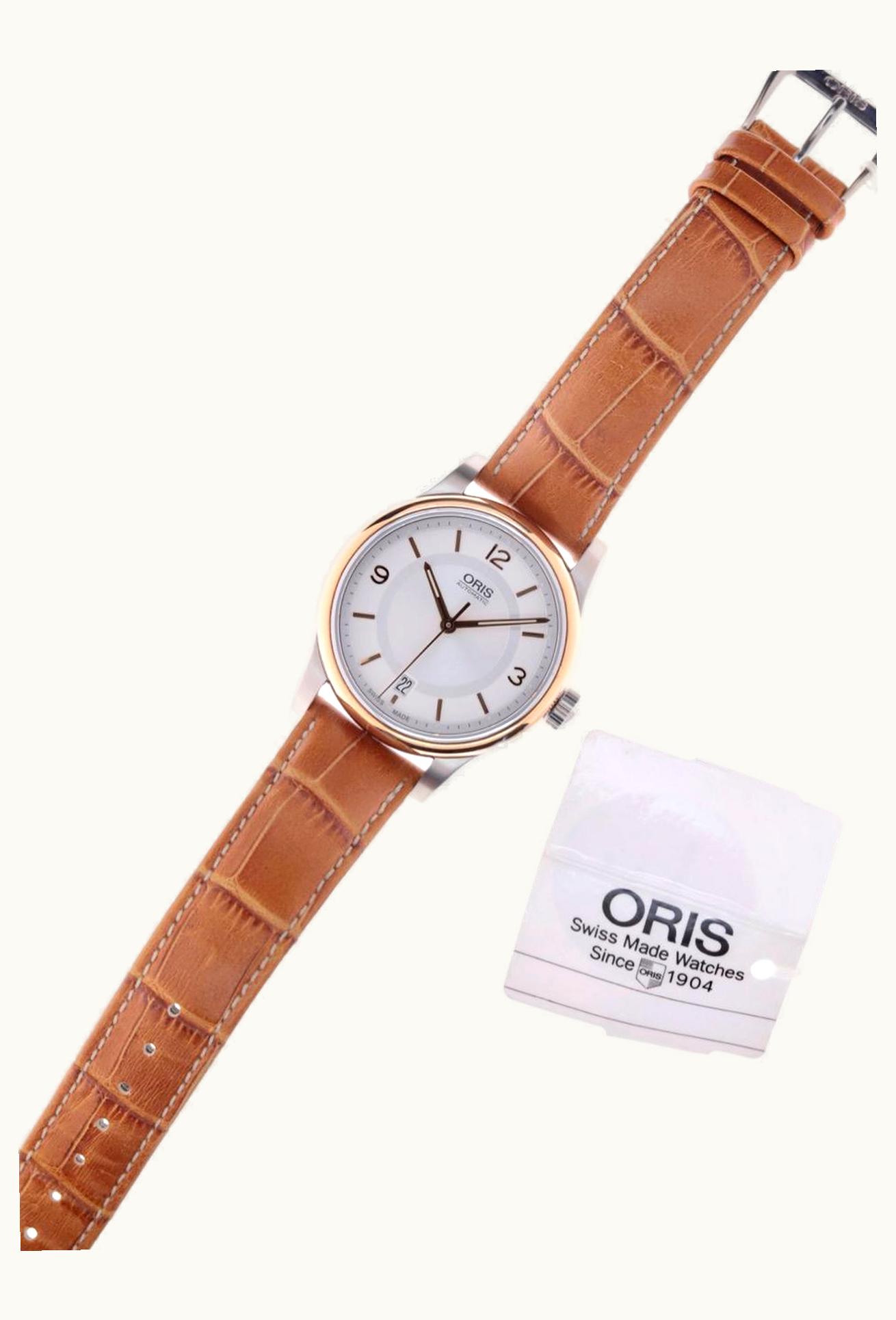 Oris Classic Date 37 Rose Gold / Silver
