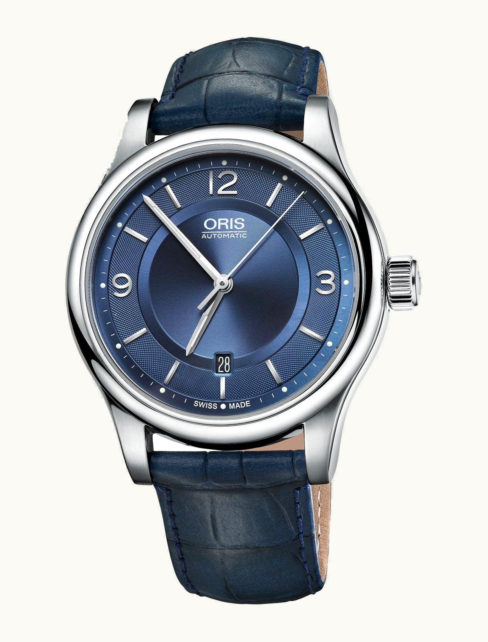 Oris Classic Date 42 Stainless Steel / Blue