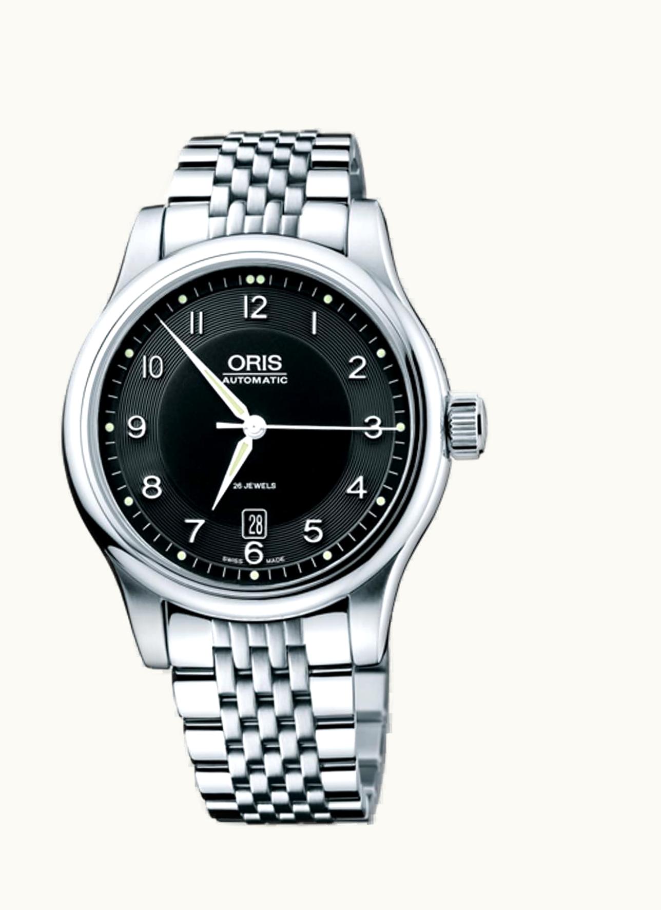 Oris Classic Date 42 Stainless Steel / Black / Bracelet