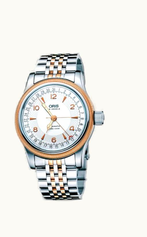 Oris Classic Date 37 Stainless Steel - Rose Gold / Silver / Bracelet