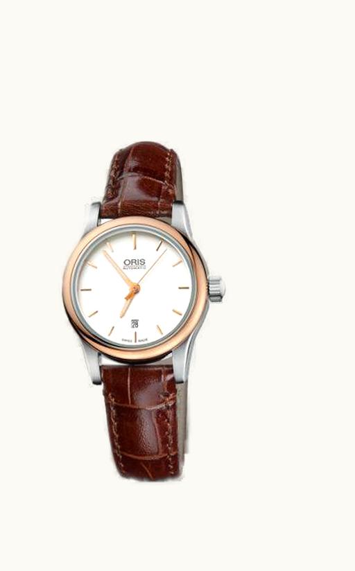 Oris Classic Date Lady 28.5 Stainless Steel - Rose Gold / Silver / Bracelet