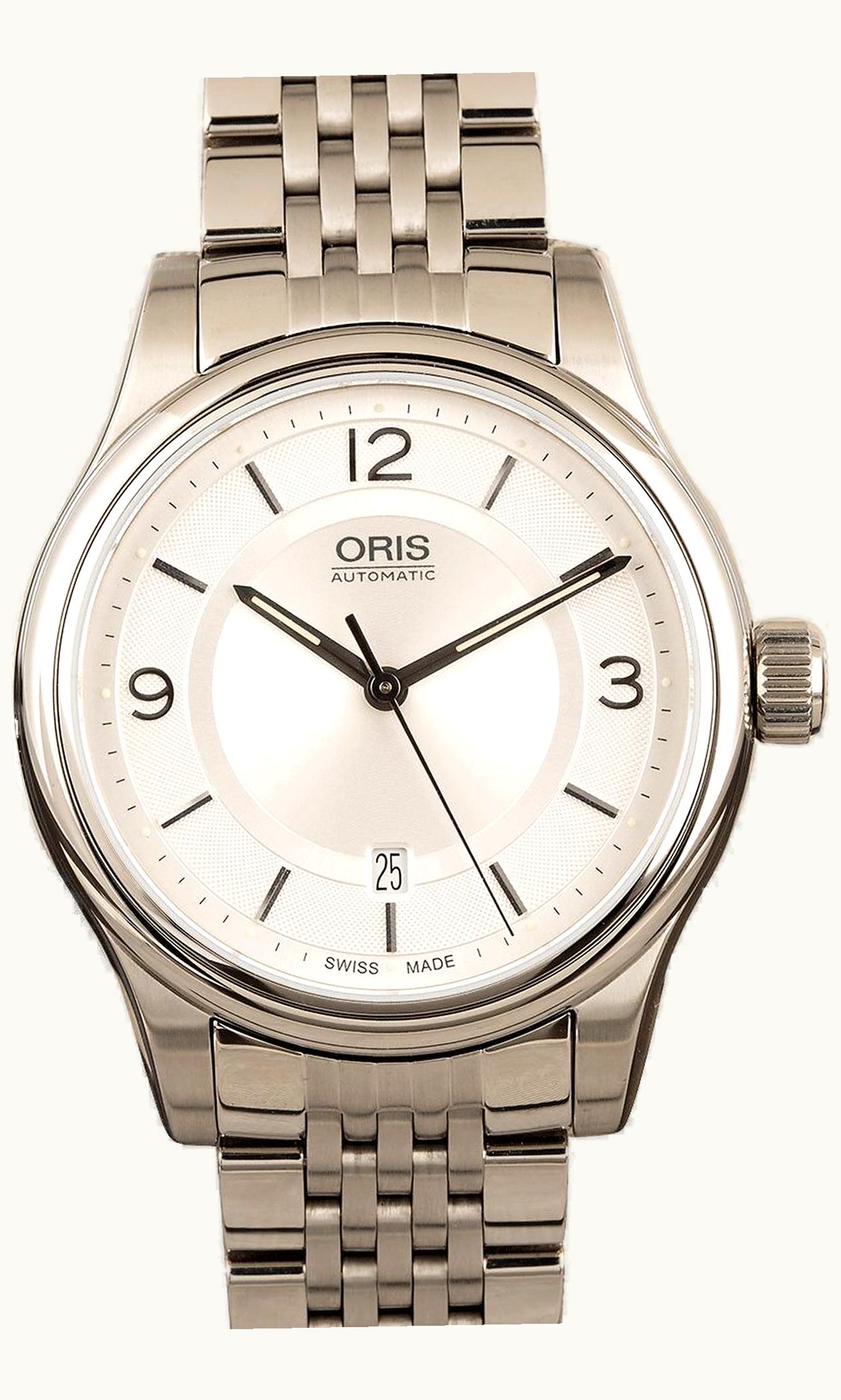 Oris Classic Date 37 Stainless Steel - Rose Gold / Silver / Bracelet