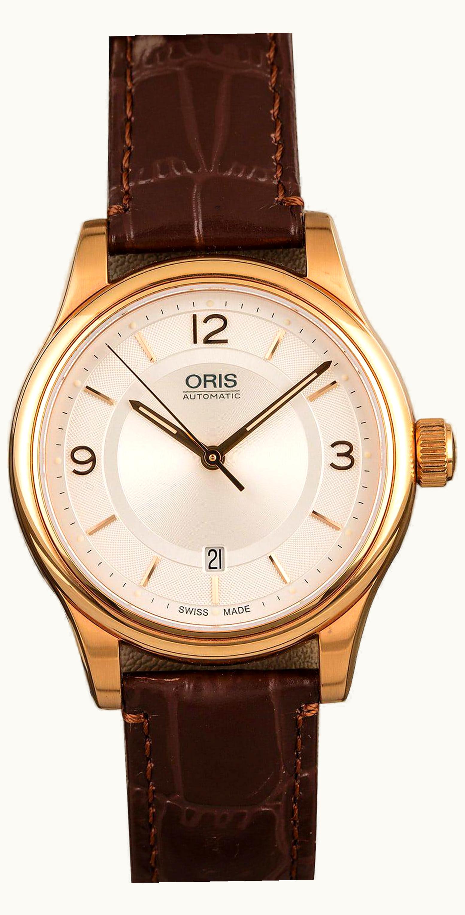 Oris Classic Date 42 Rose Gold / Silver