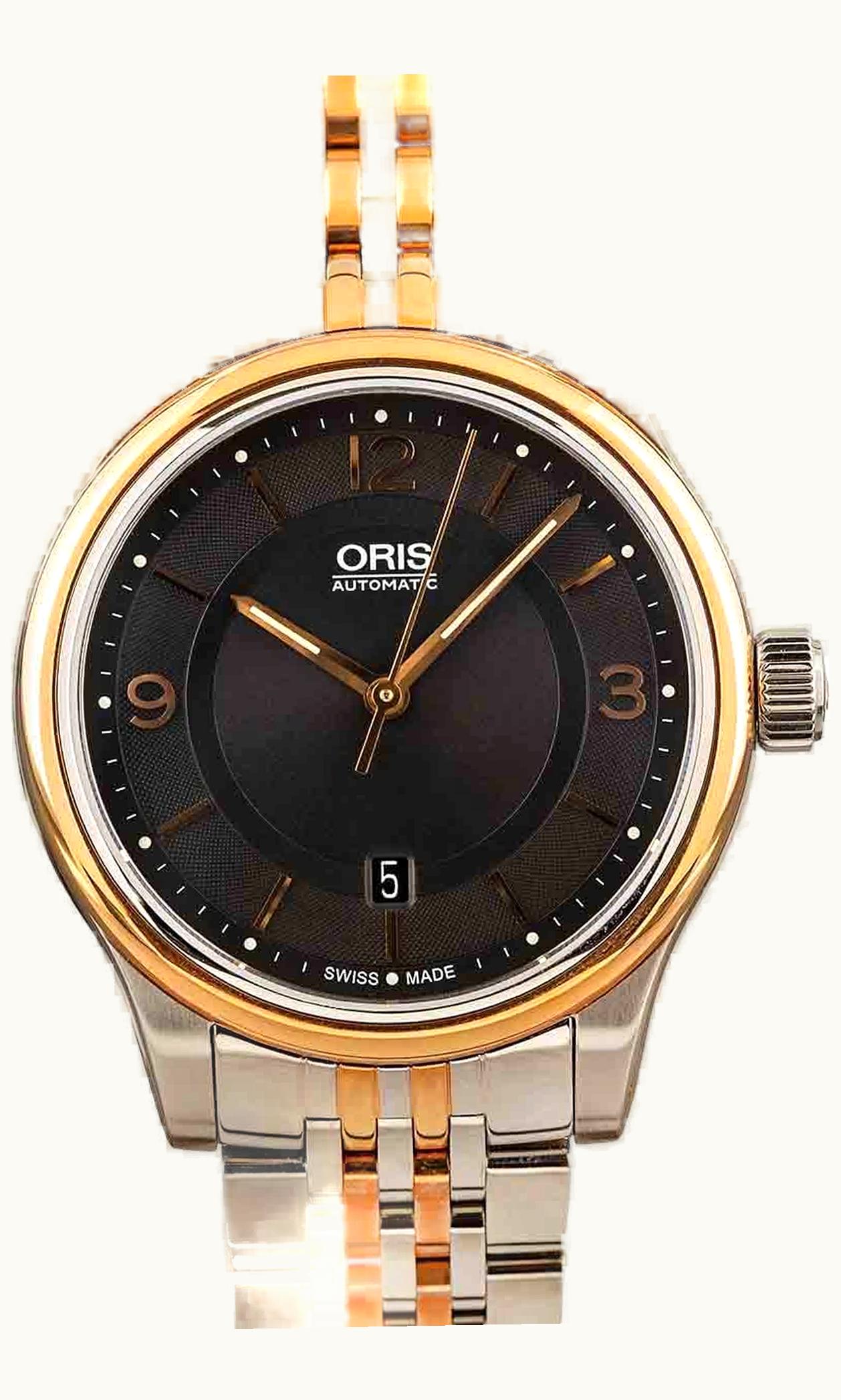 Oris Classic Date 42 Stainless Steel - Rose Gold / Black / Bracelet