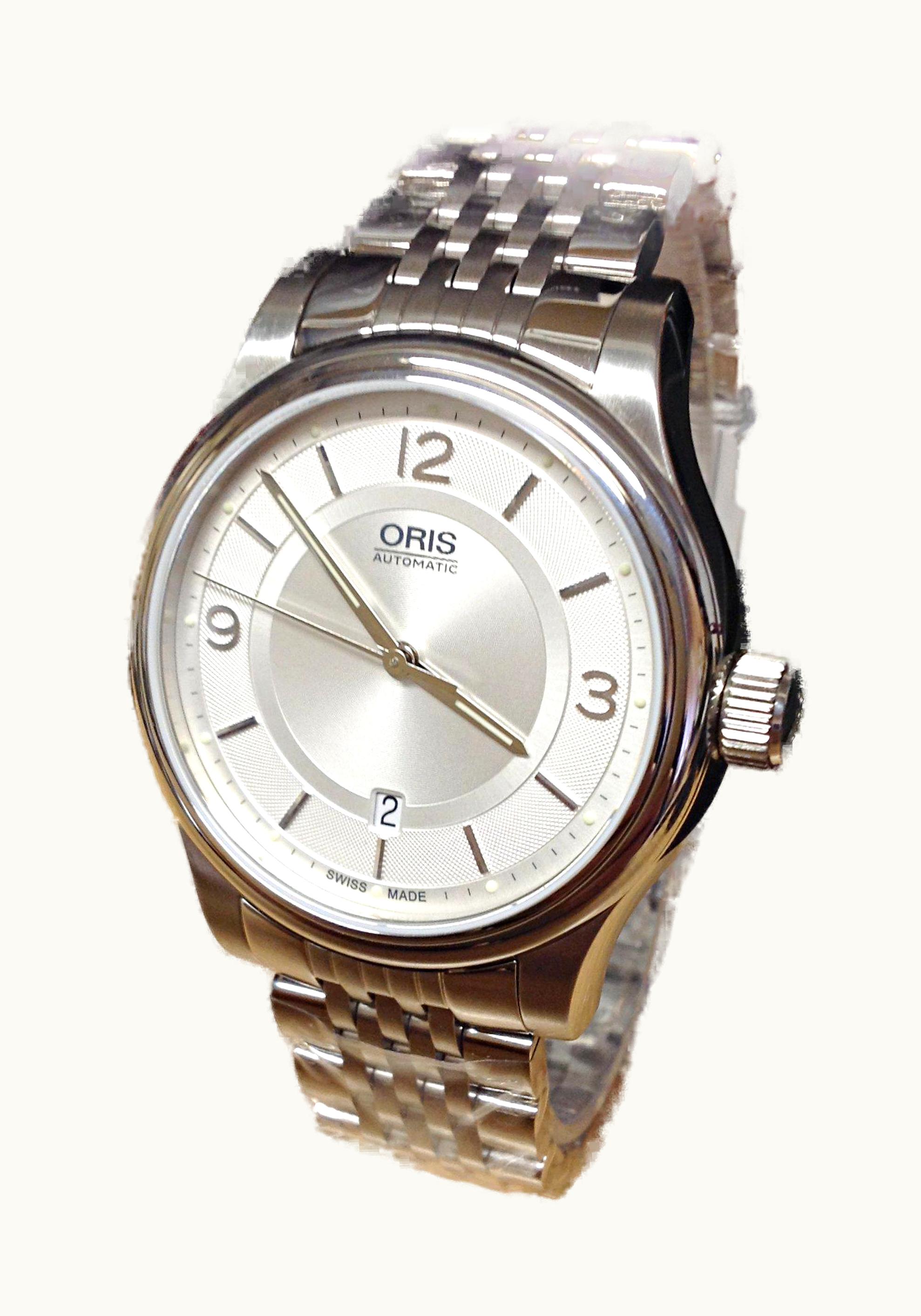 Oris Classic Date Lady 28.5 Stainless Steel / Blue / Bracelet