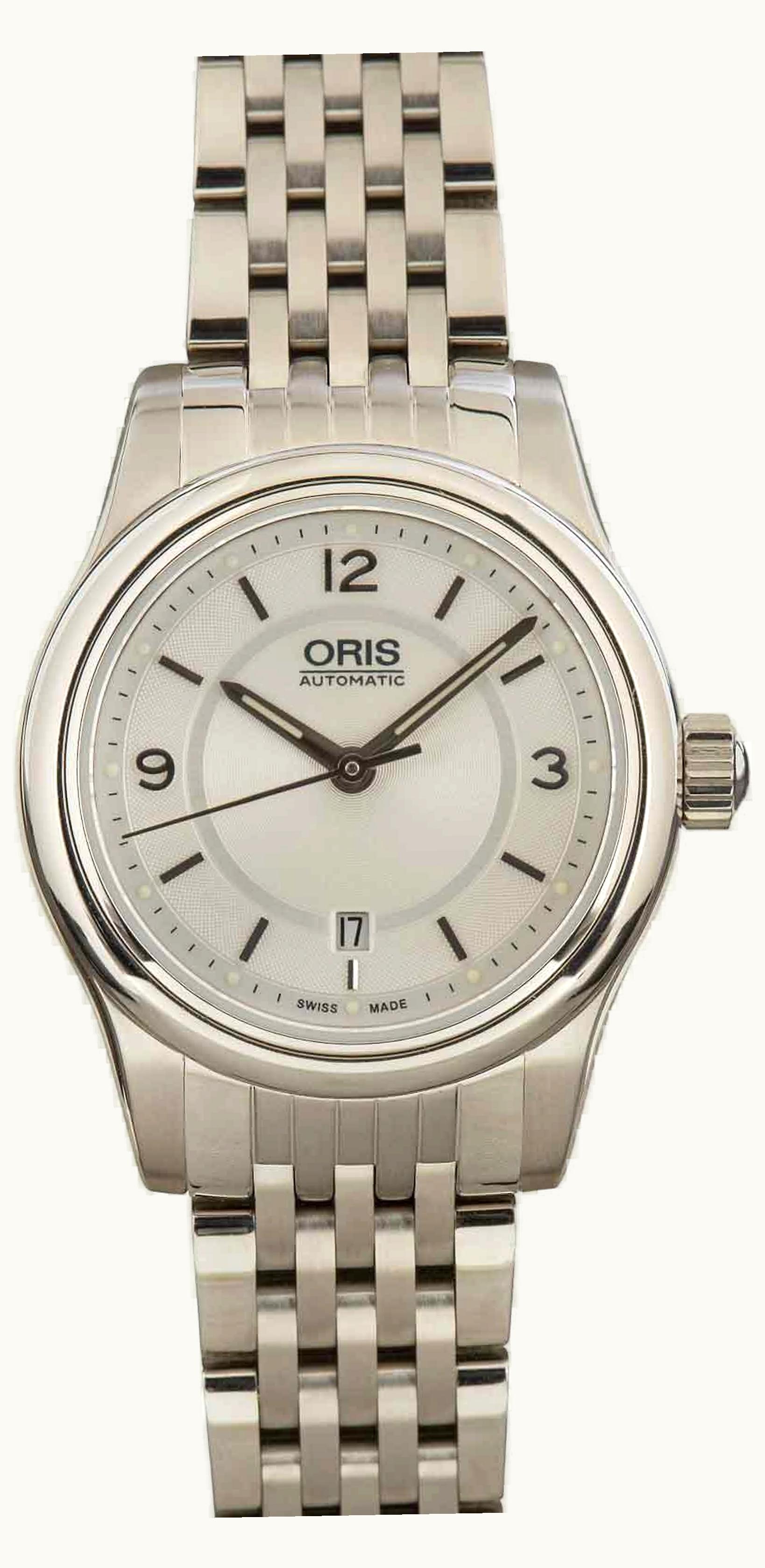 Oris Classic Date Lady 28.5 Stainless Steel / Silver