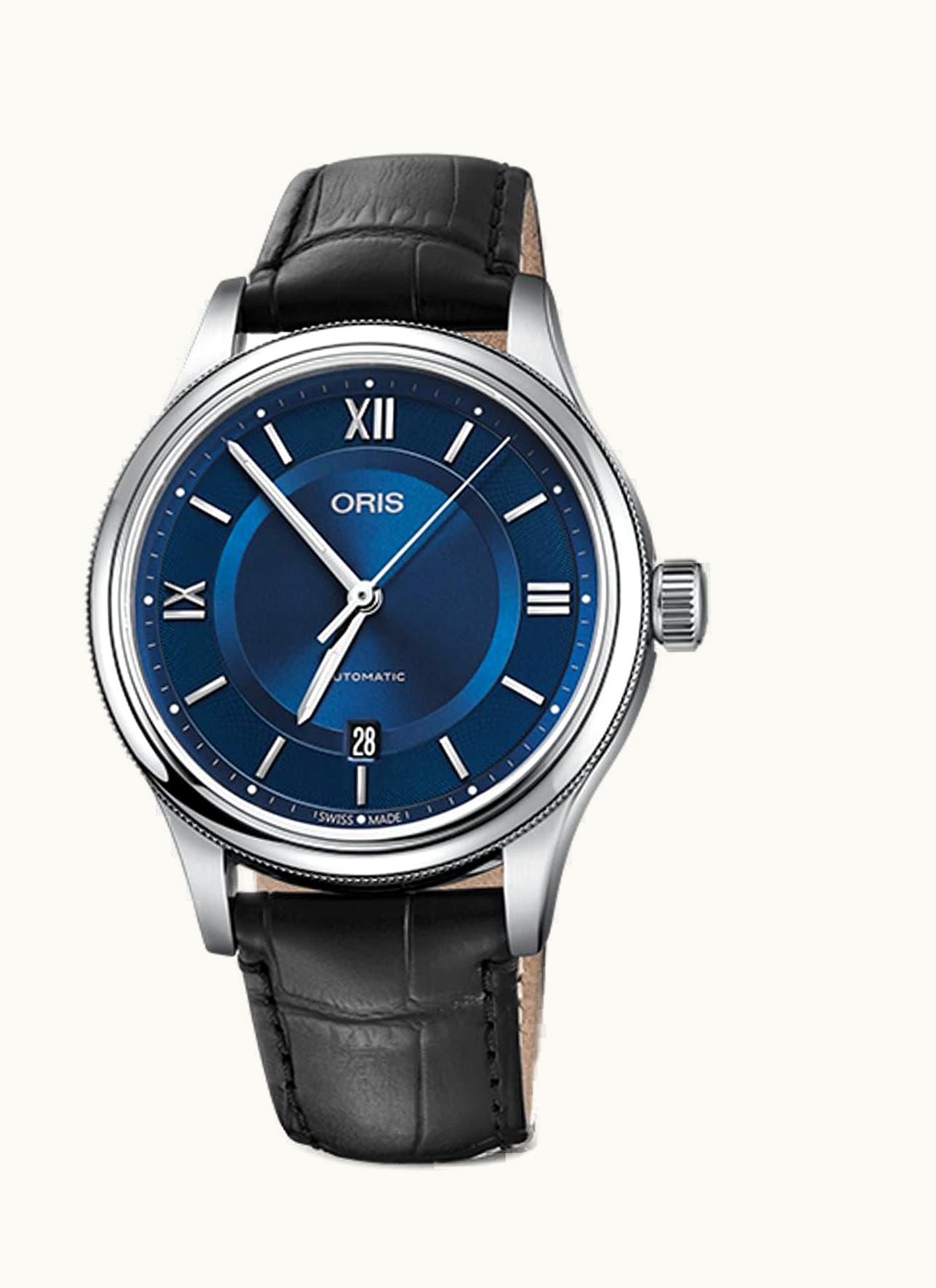 Oris Classic Date 42 Stainless Steel / Blue / Bracelet