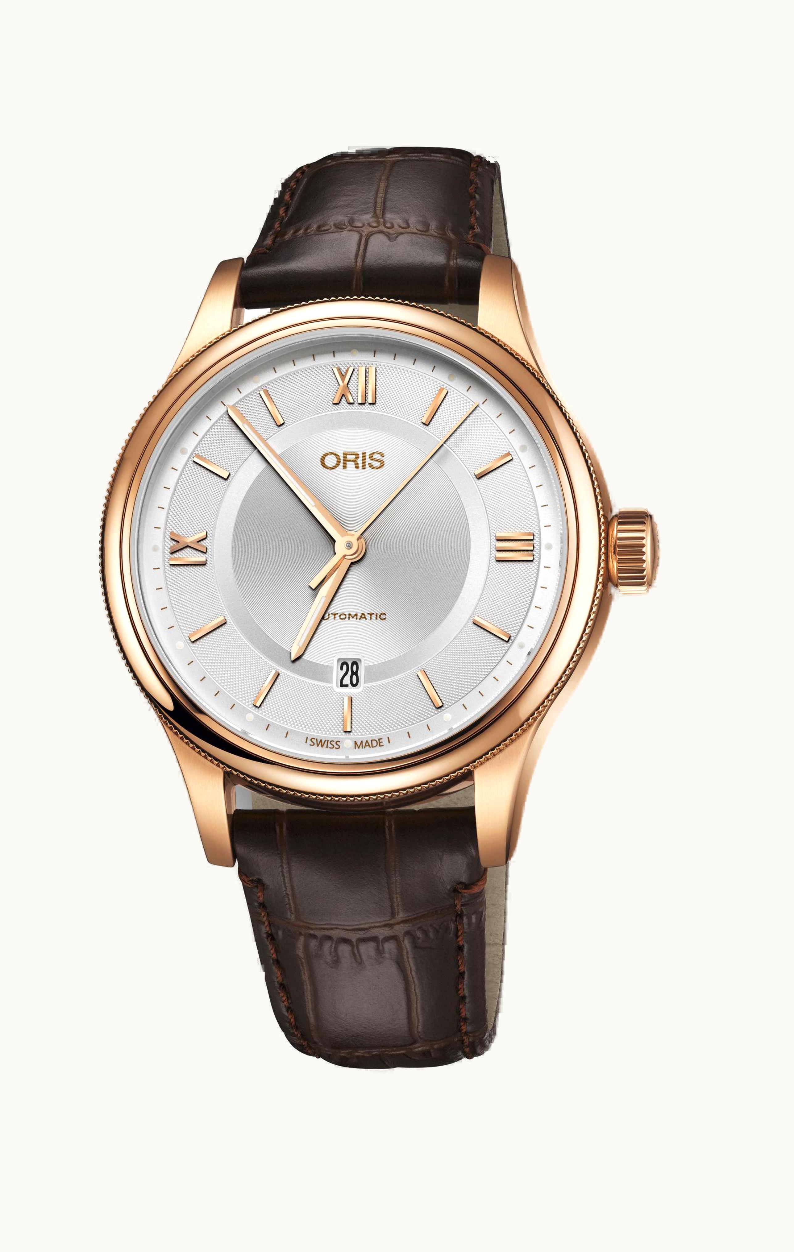 Oris Classic Date 42 Rose Gold / Silver