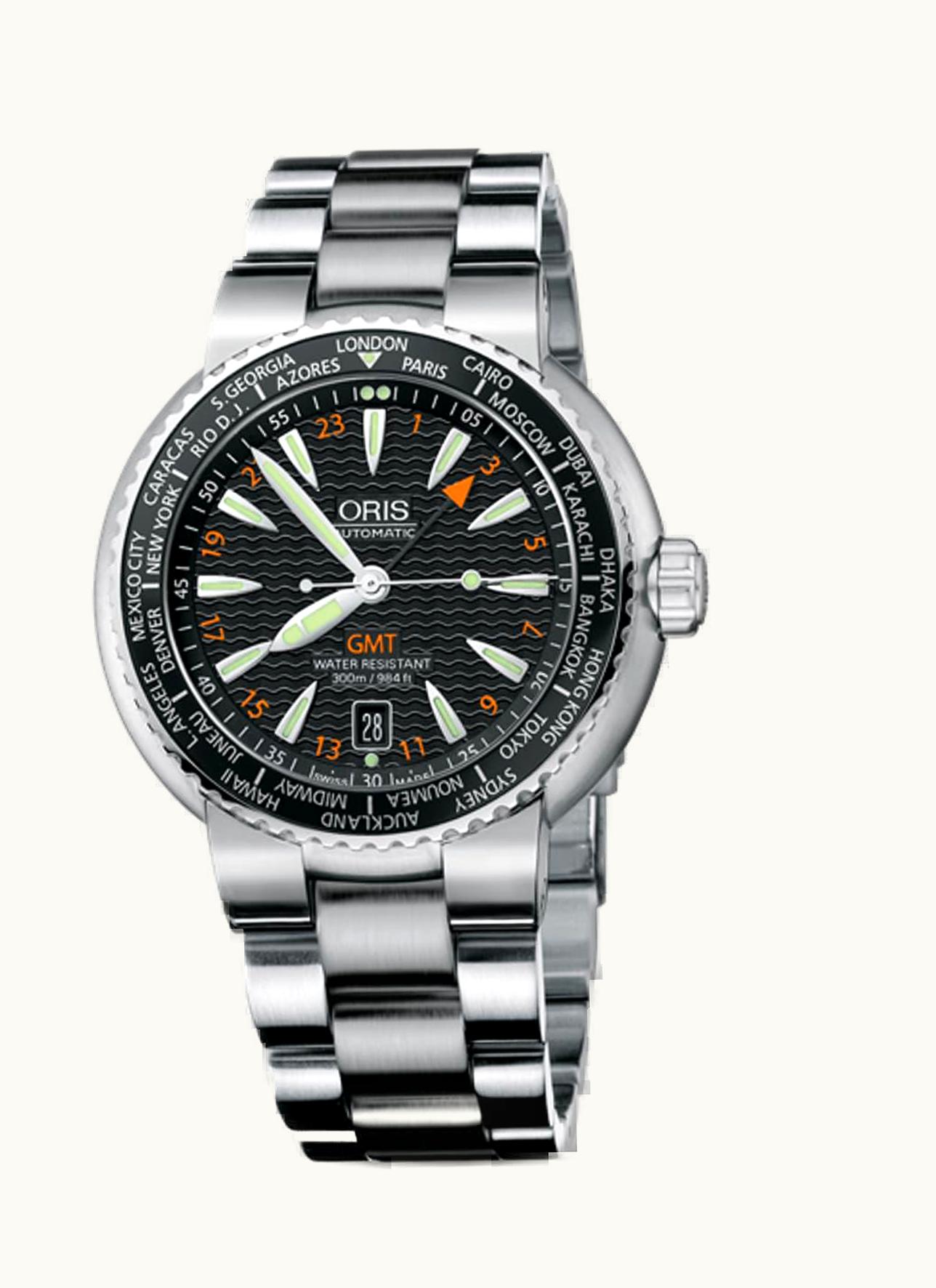 Oris Divers GMT Date Stainless Steel / Black / Bracelet