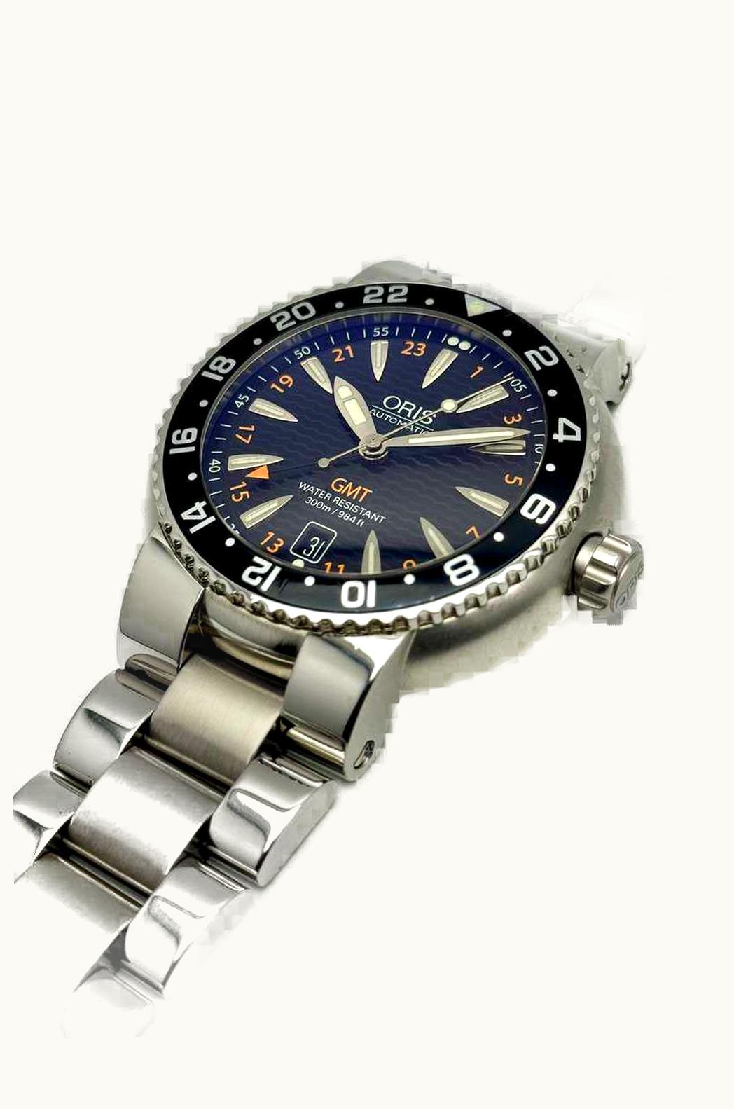 Oris Divers GMT Date Stainless Steel / Black / Bracelet