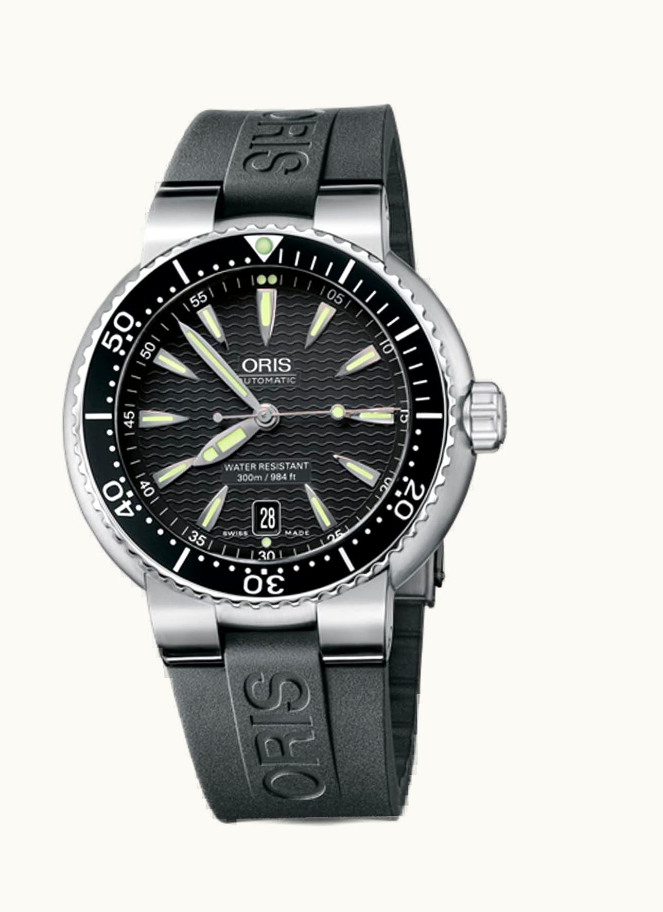 Oris Divers Date Stainless Steel / Black / Rubber