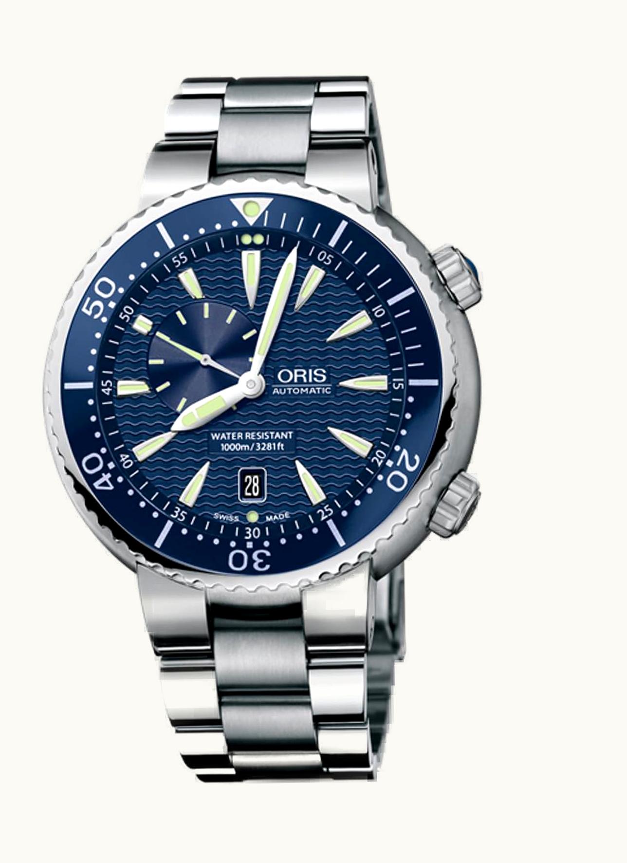 Oris Divers Small Second - Date Stainless Steel / Blue / Bracelet