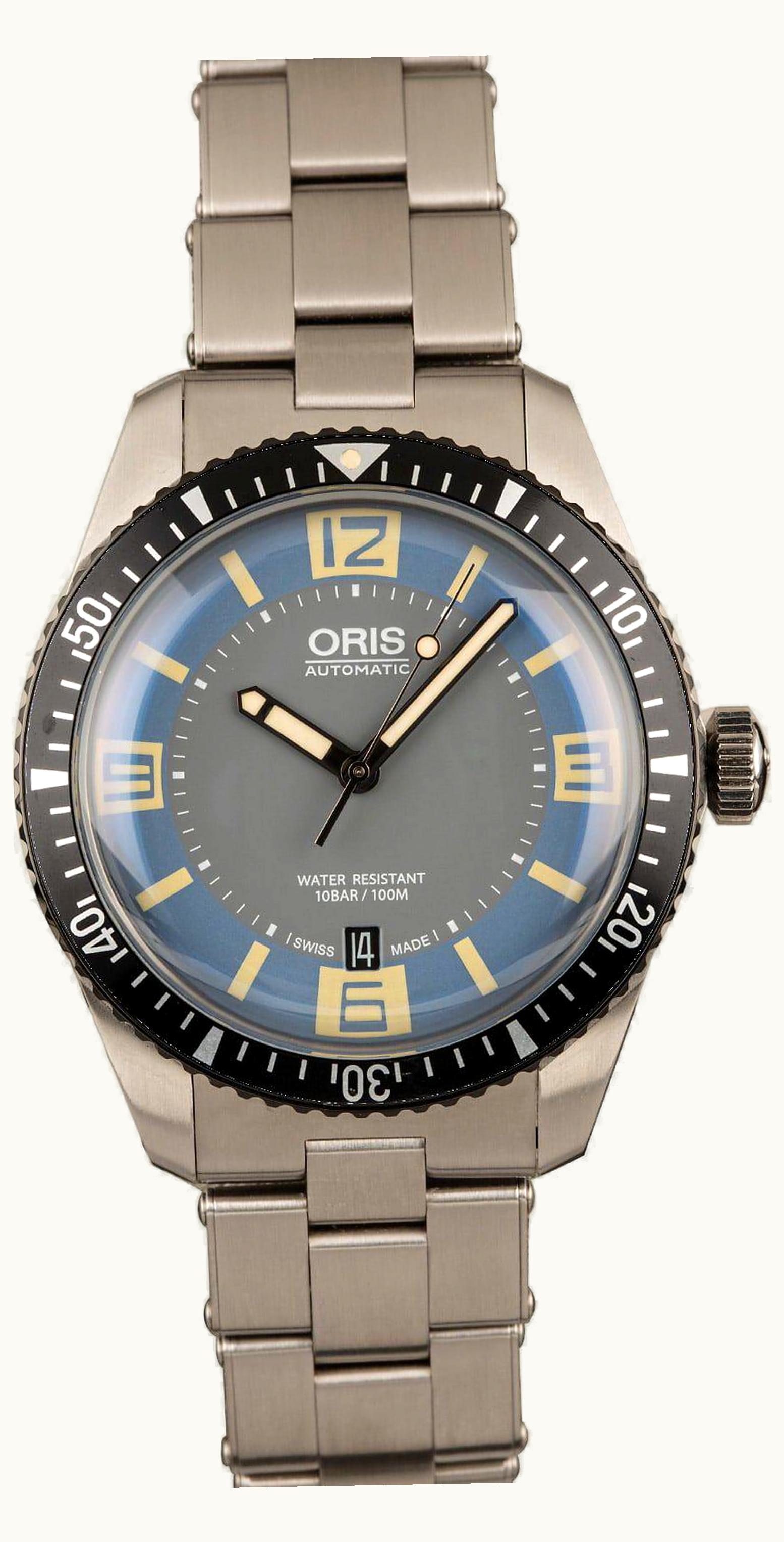 Oris Divers Sixty-Five 40 Stainless Steel / Deauville Blue / Textile