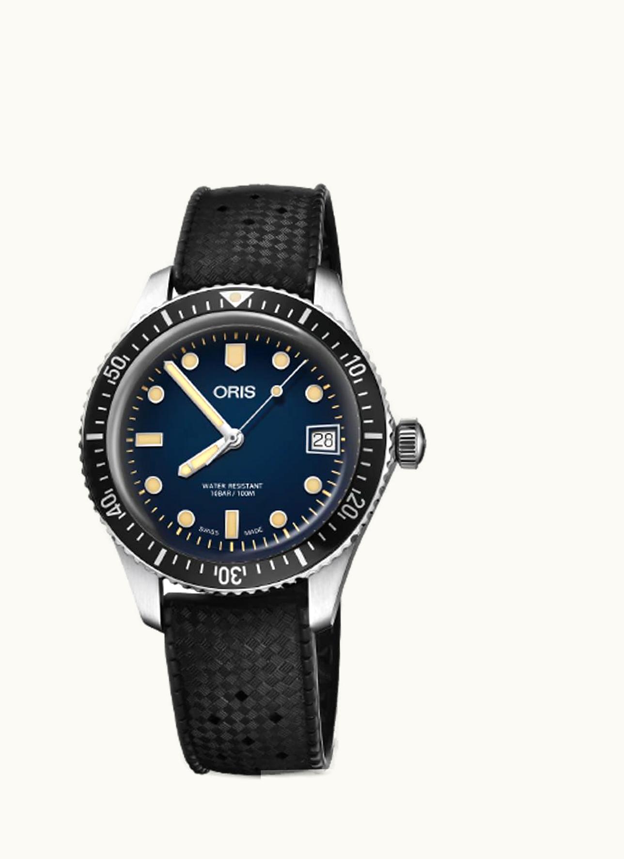 Oris Divers Sixty-Five 42 Stainless Steel / Silver / Rubber