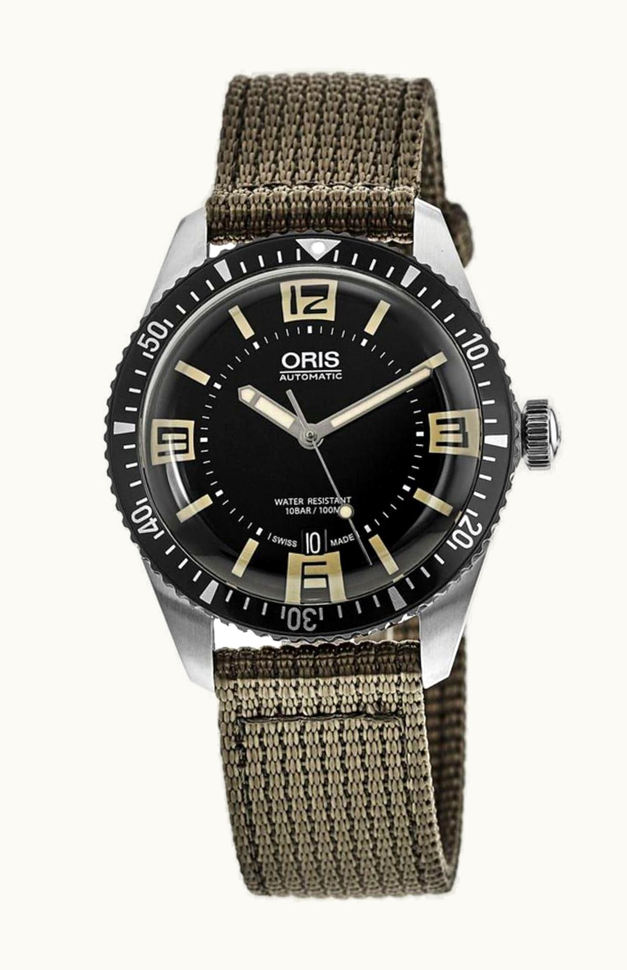 Oris Divers Sixty-Five 40 Stainless Steel / Black / Textile