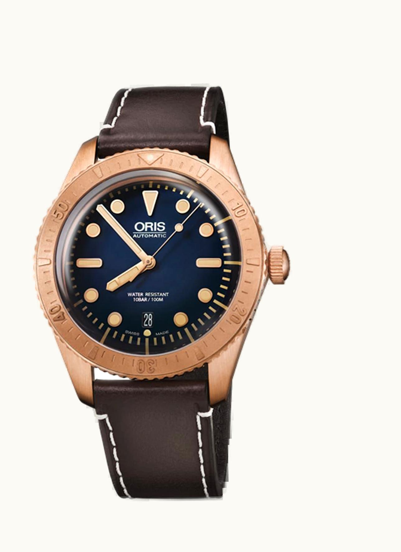 Oris Divers Sixty-Five Carl Bronze / Blue /  Brashear Limited Edition