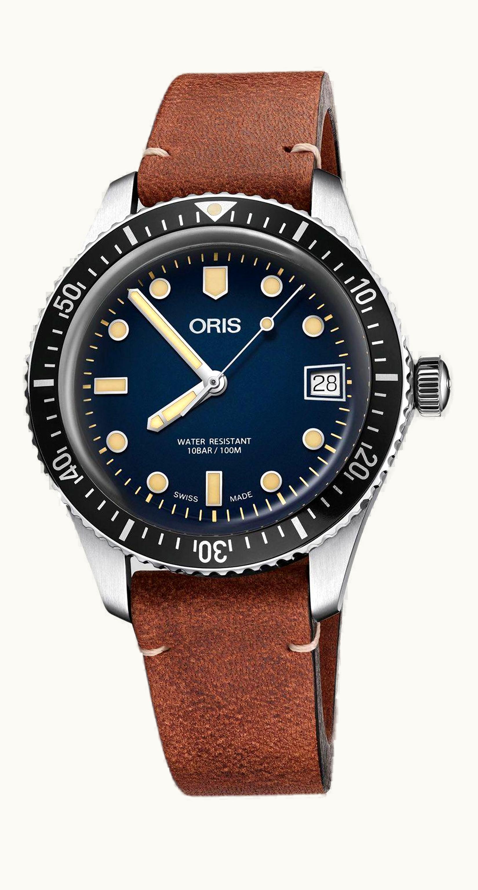 Oris Divers Sixty-Five 42 Stainless Steel / Blue / Calf