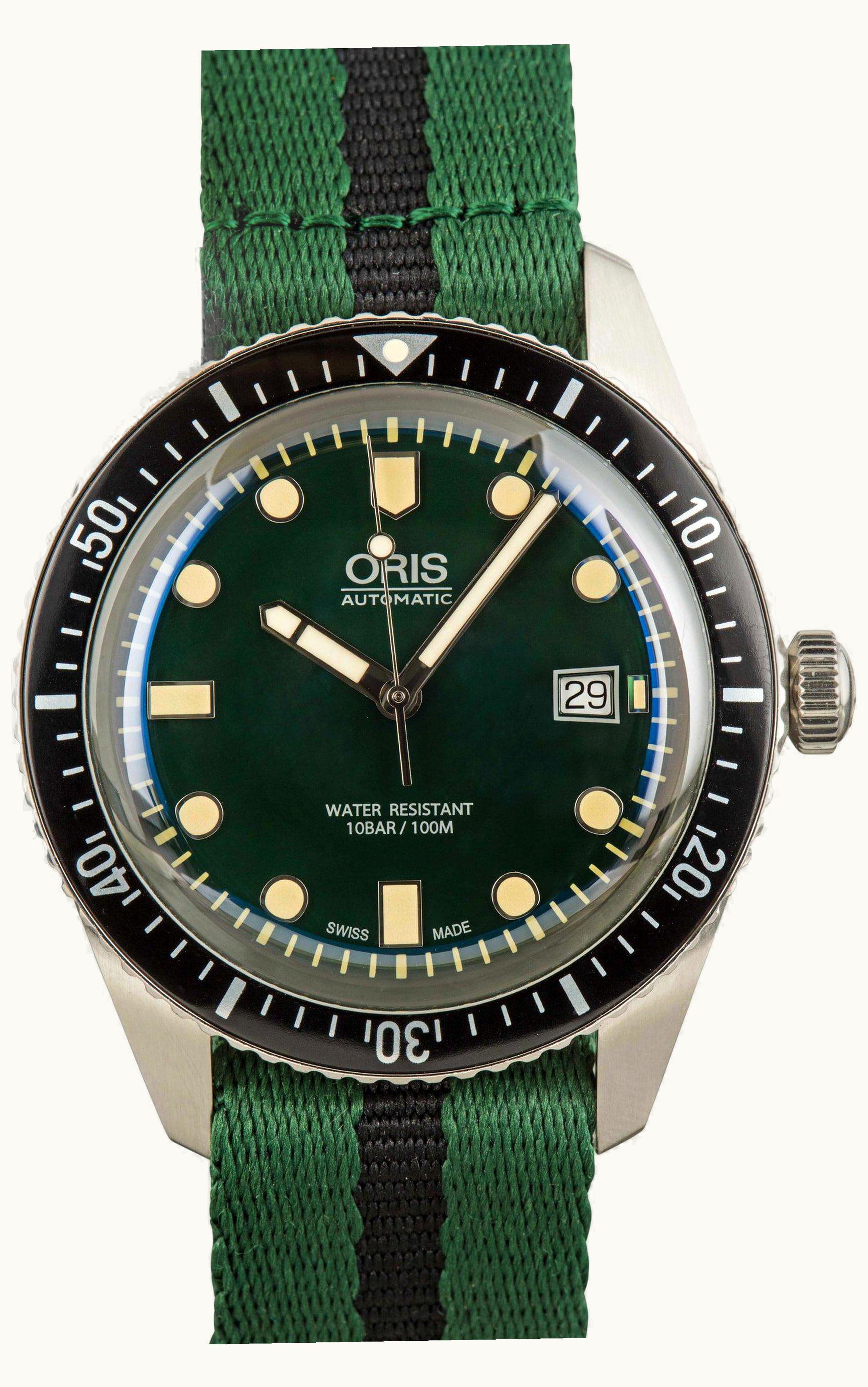 Oris Divers Sixty-Five 42 Stainless Steel / Green / NATO