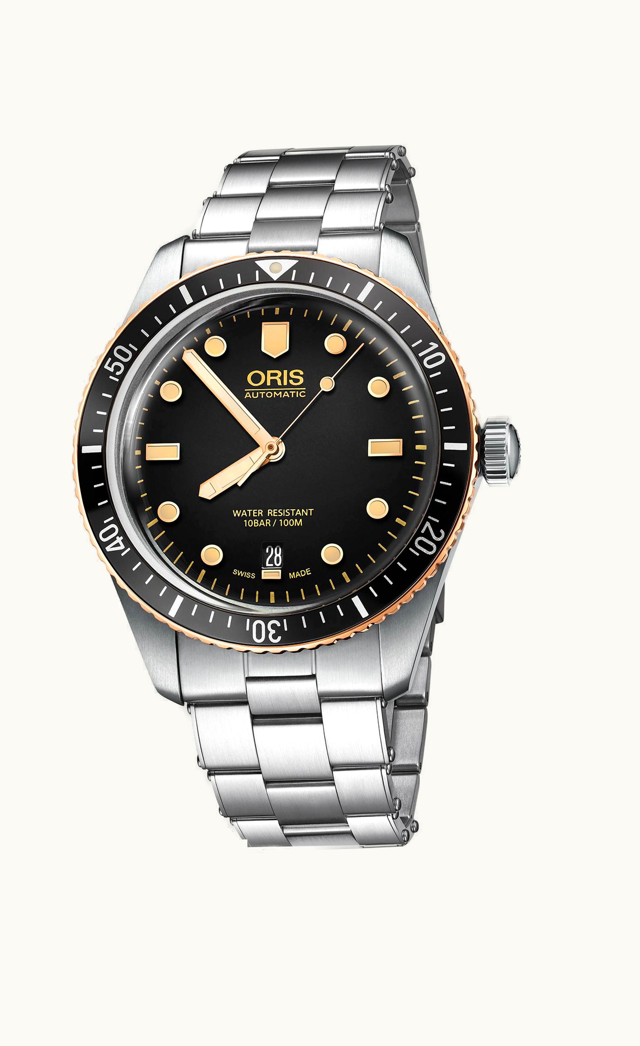 Oris Divers Sixty-Five 40 Stainless Steel / Bronze / Black / Bracelet