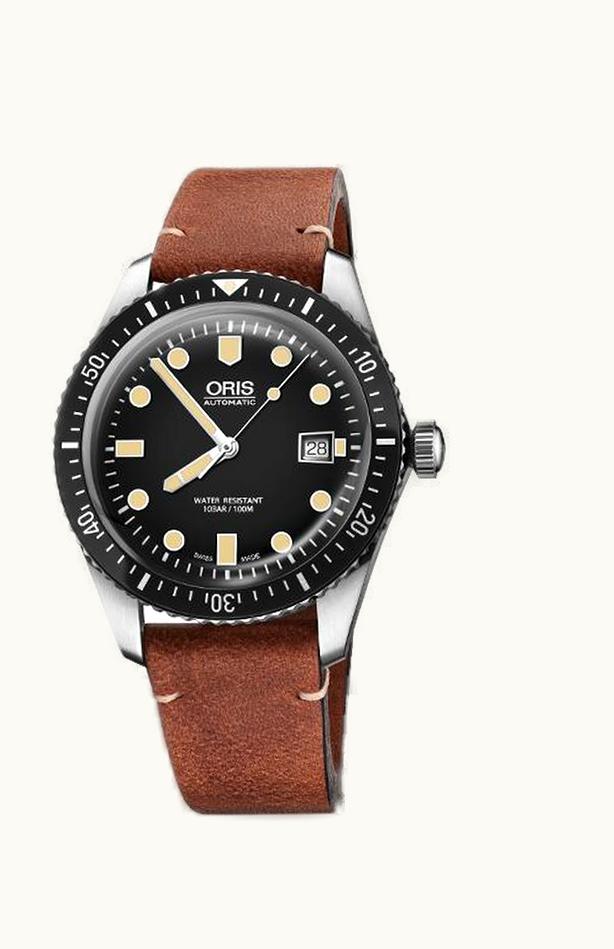 Oris Divers Sixty-Five 42 Stainless Steel / Black / Calf
