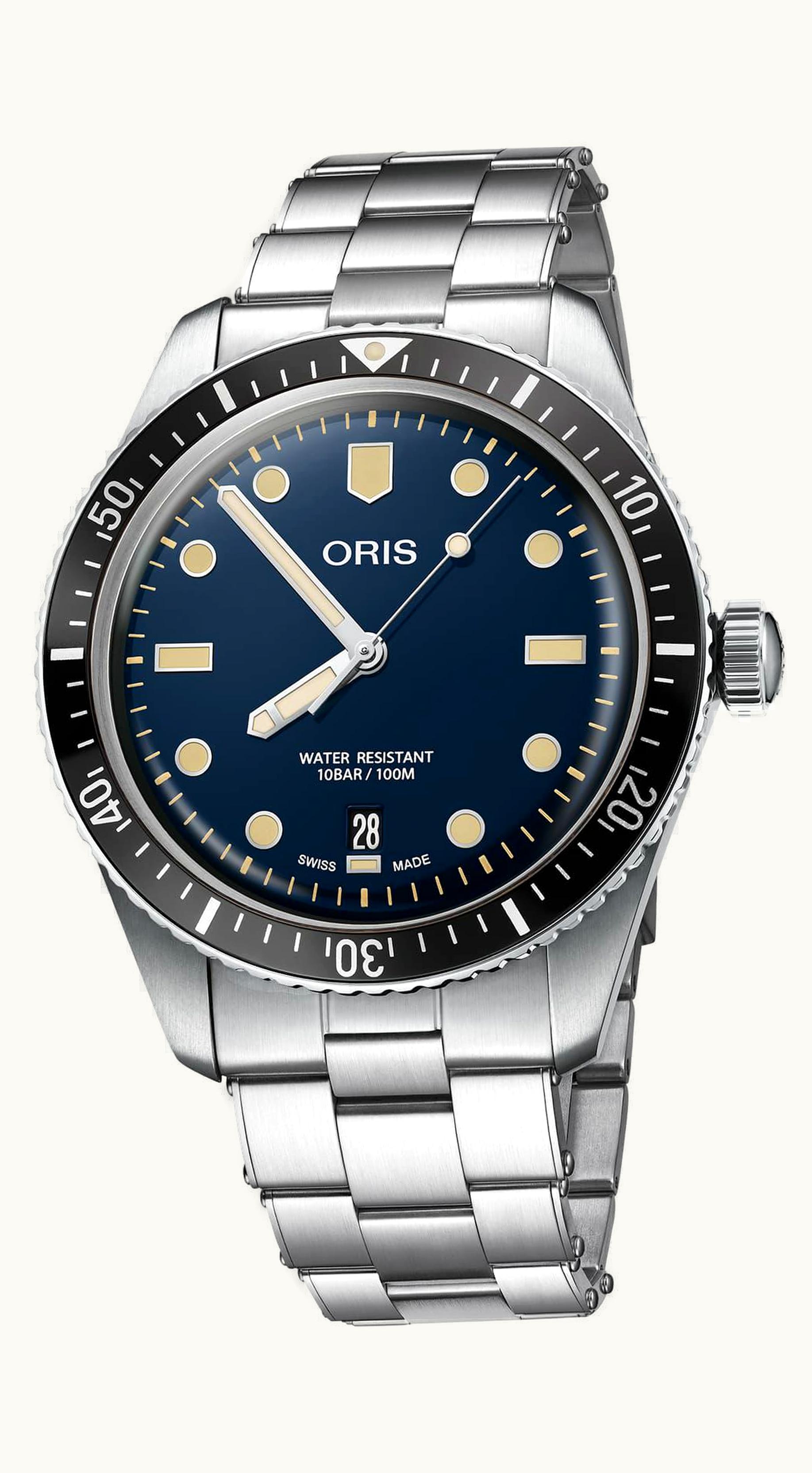 Oris Divers Sixty-Five 40 Stainless Steel / Blue / Rubber