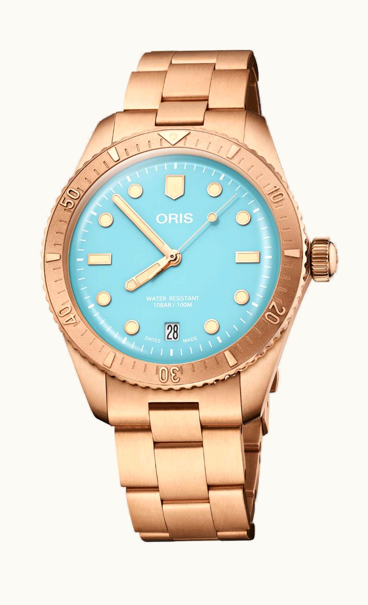 Oris Divers Sixty-Five 38 Cotton Candy Sky Blue / Bracelet