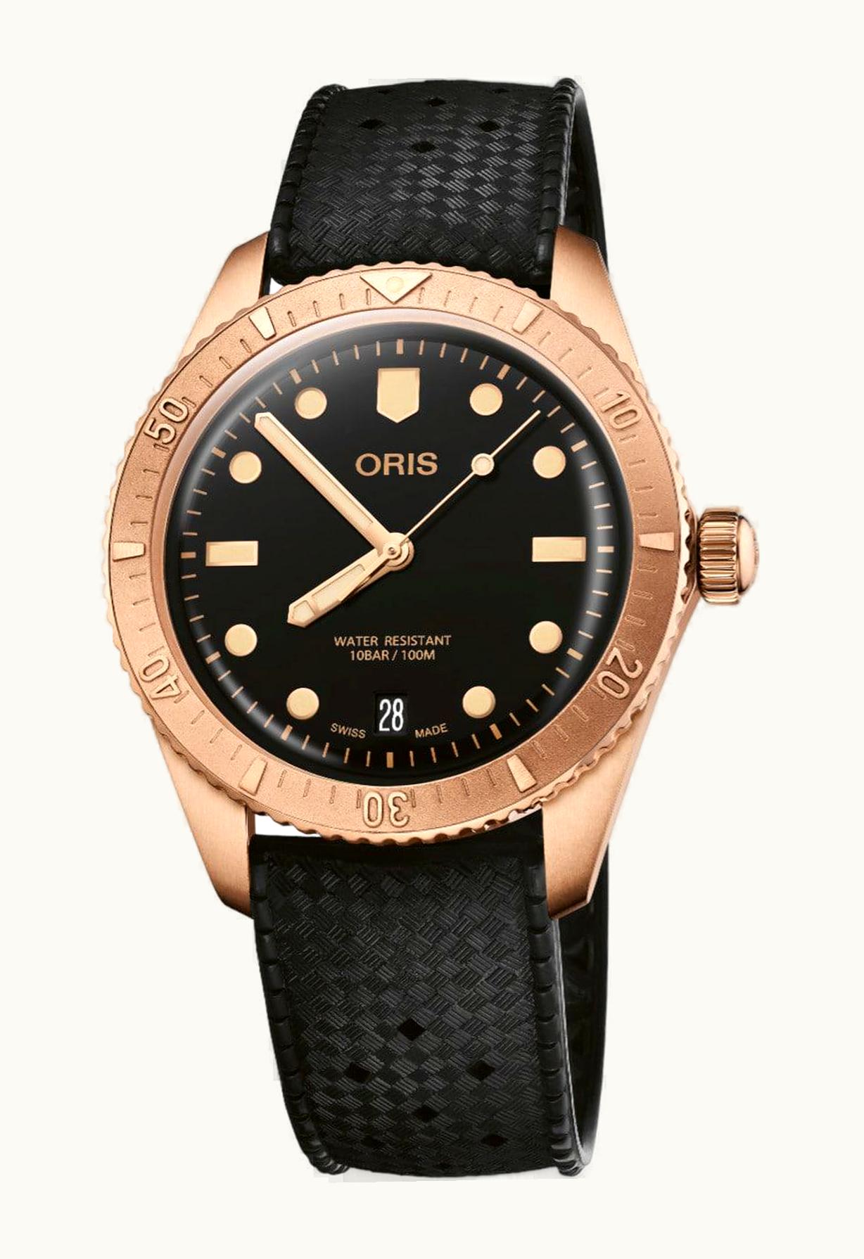 Oris Divers Sixty-Five 38 Cotton Candy Sepia / Tropic