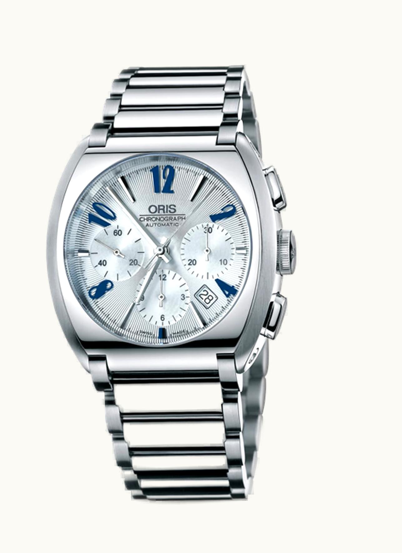 Oris Frank Sinatra Chronograph Stainless Steel / Silver / Bracelet