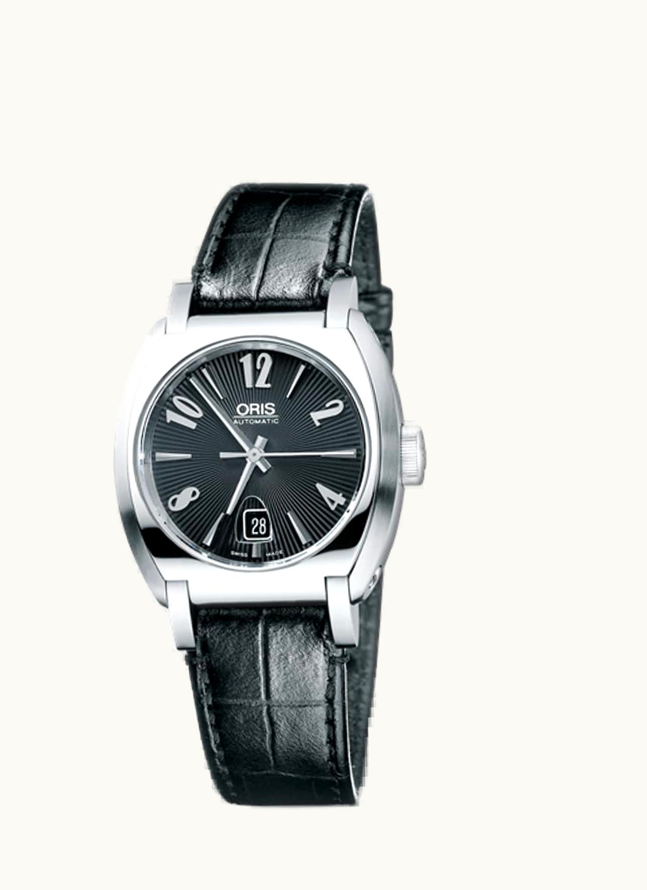 Oris Frank Sinatra Lady Date Stainless Steel / Black