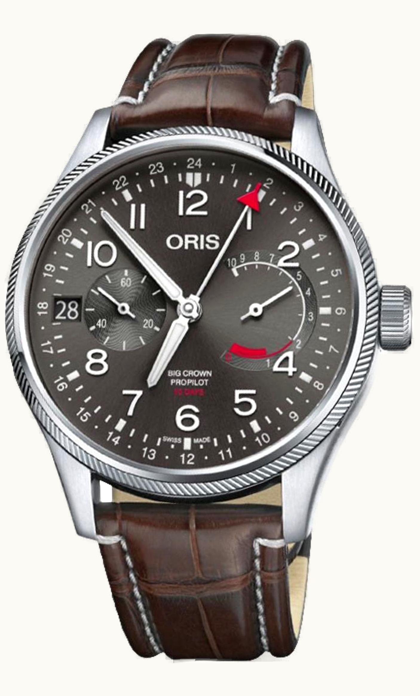 Oris Big Crown ProPilot Calibre 114 Stainless Steel / Grey / Alligator