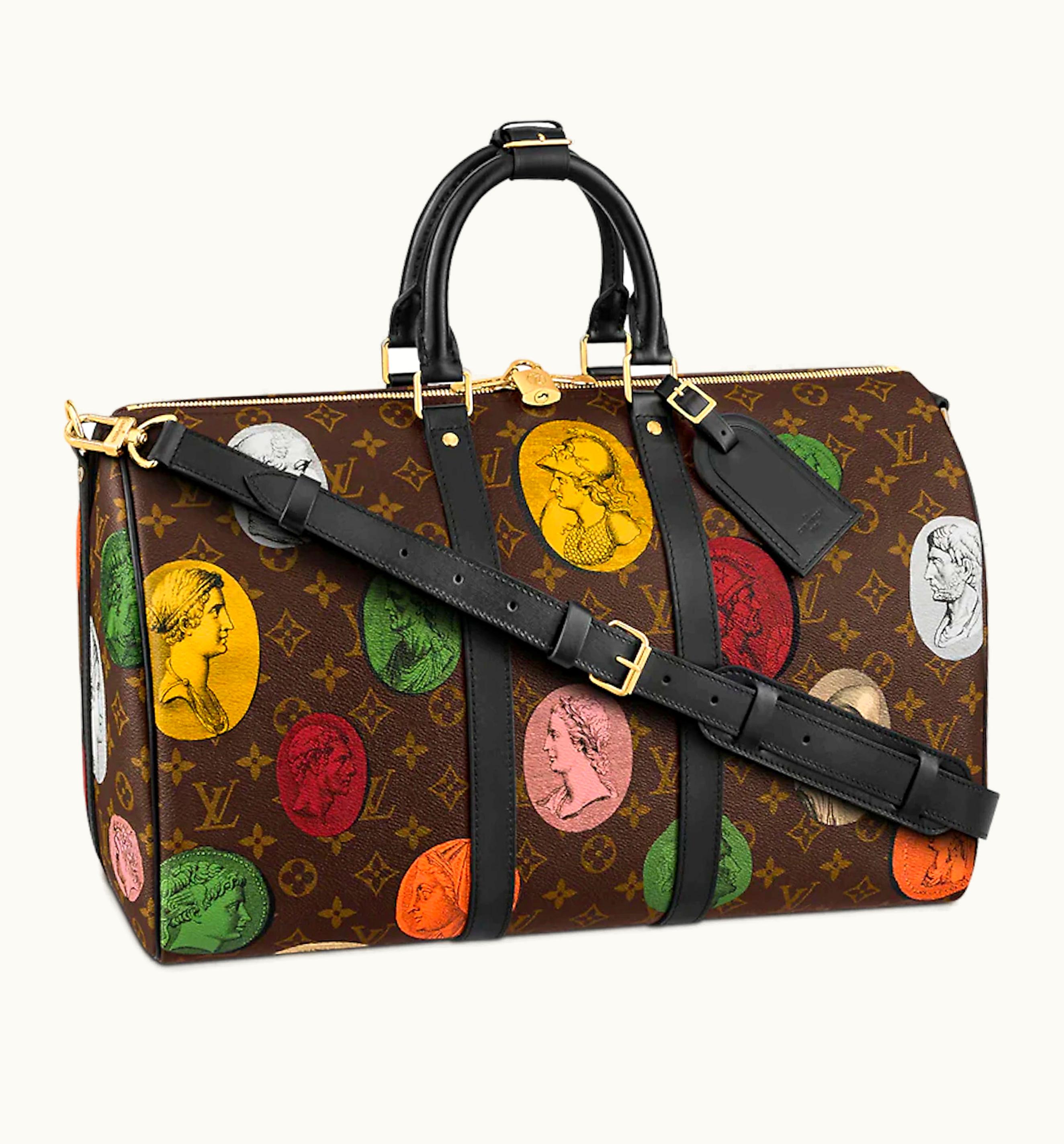 Louis Vuitton Louis Vuitton X Fornasetti Keepall Bandouliere 45 Coins